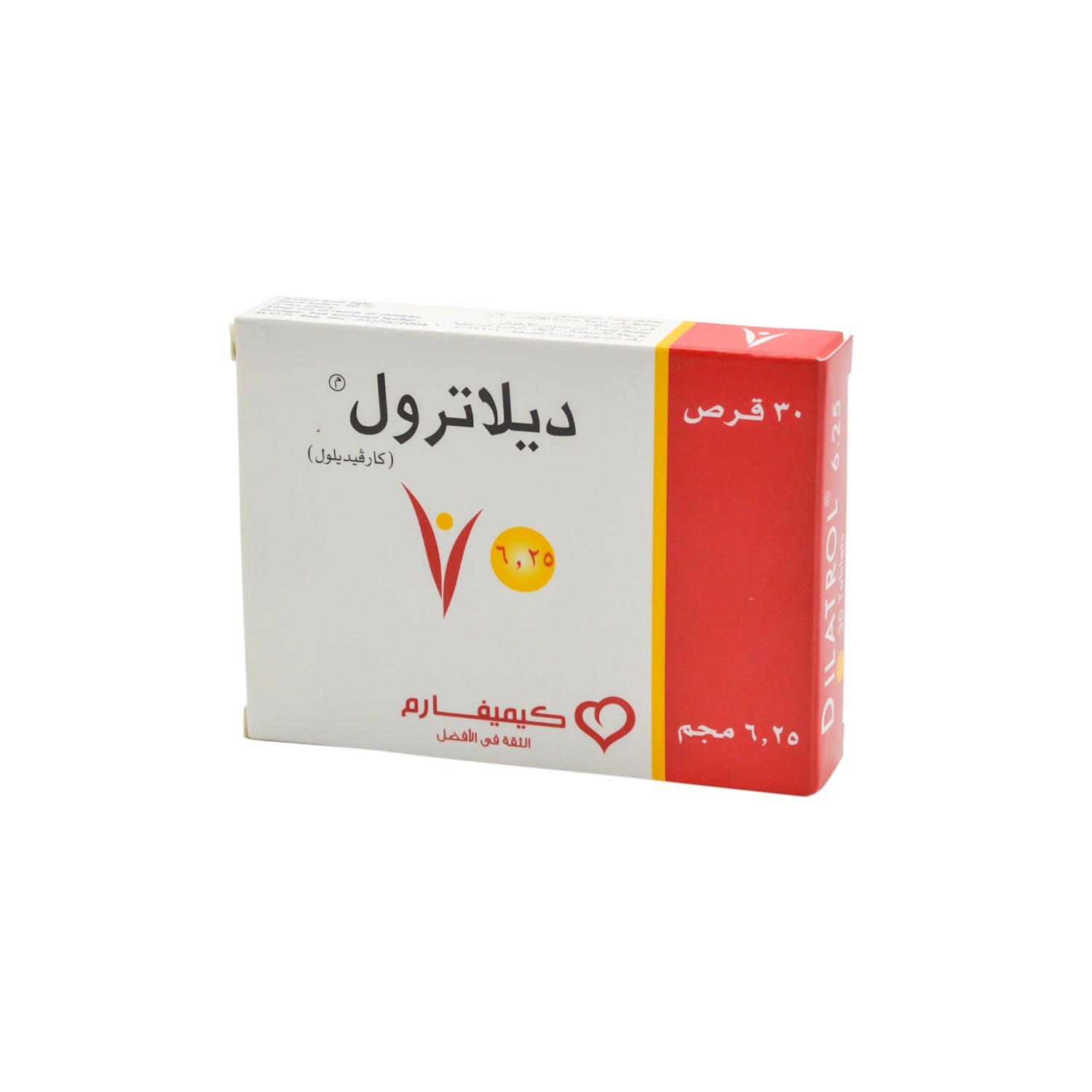 ديلاترول 6.25 ملغ كارفيديلول