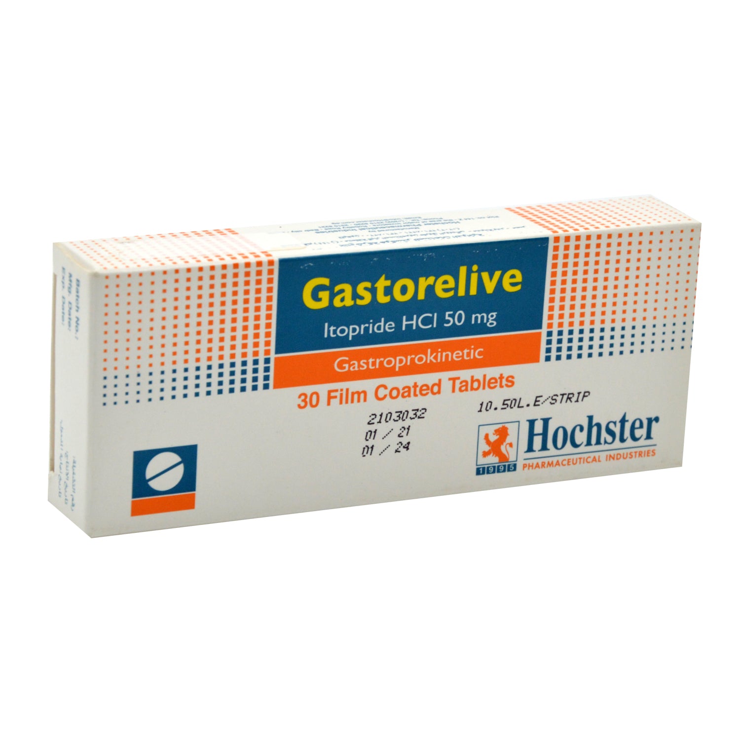 Gastorelive 50mg Itopride HCL