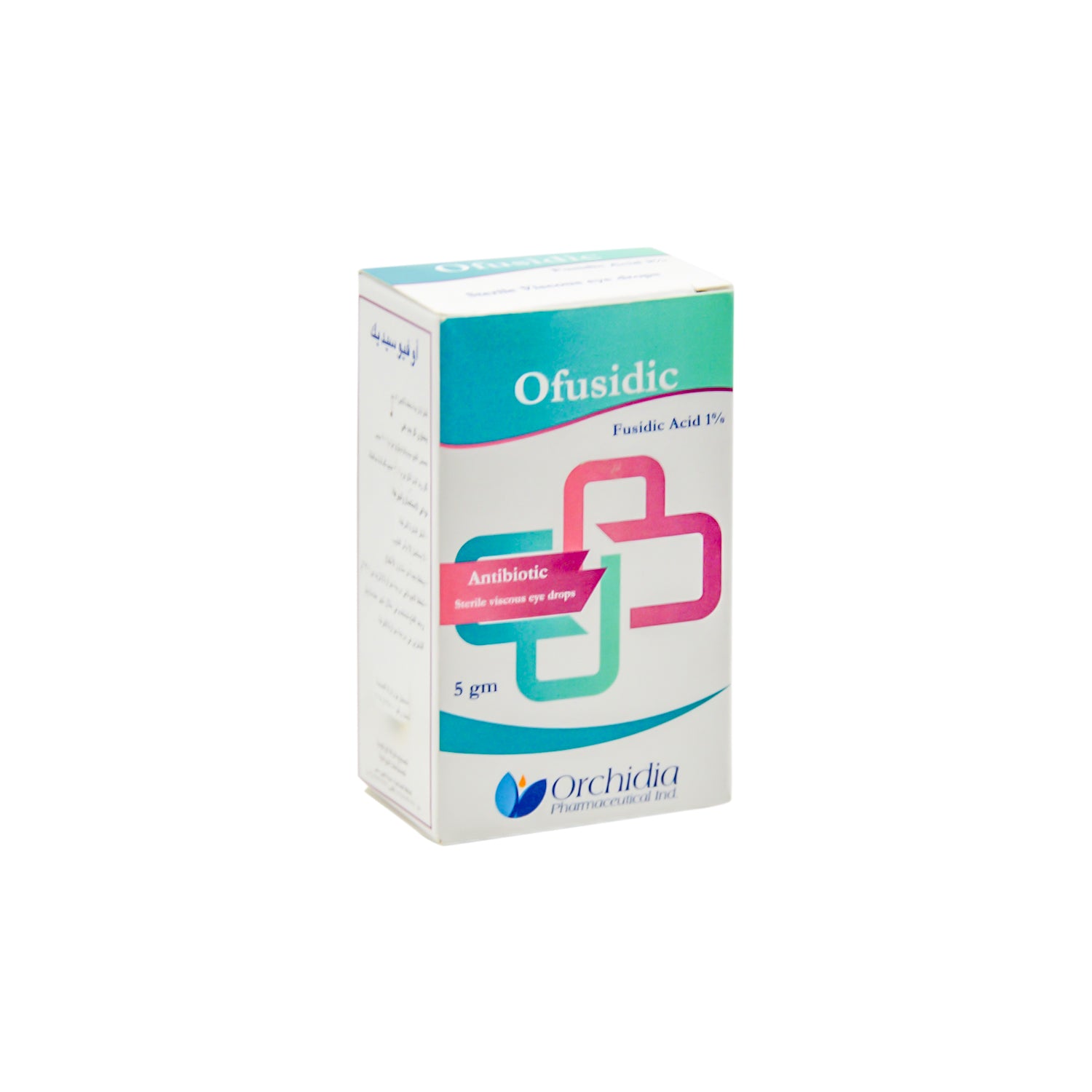 قطرات عين معقمة لزجة مضادة حيوية تحتوي على حمض الفوسيديك بتركيز 1%