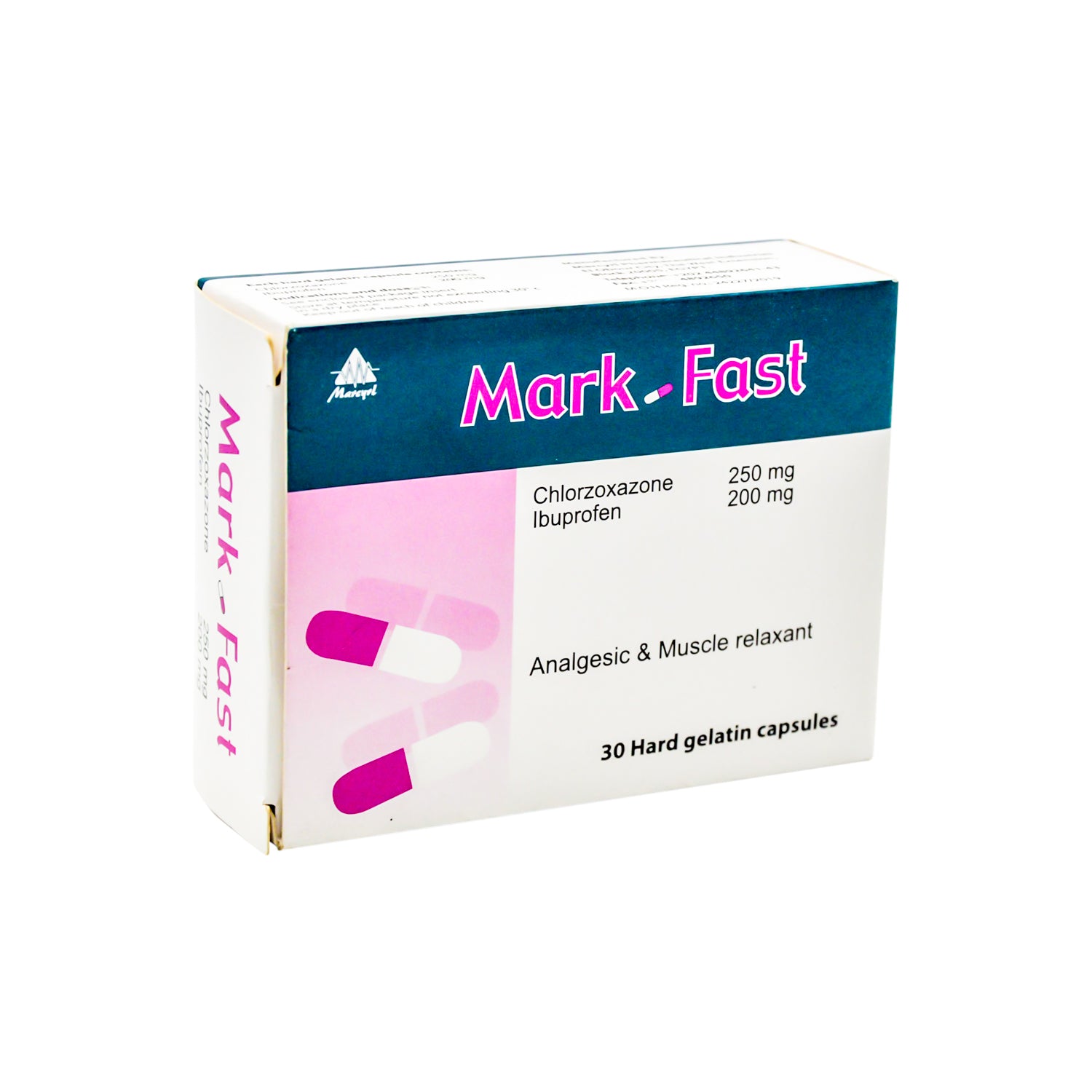Mark Fast 250mg Chlorzoxazone & 200mg Ibuprofen Analgesic & Muscle Relaxant