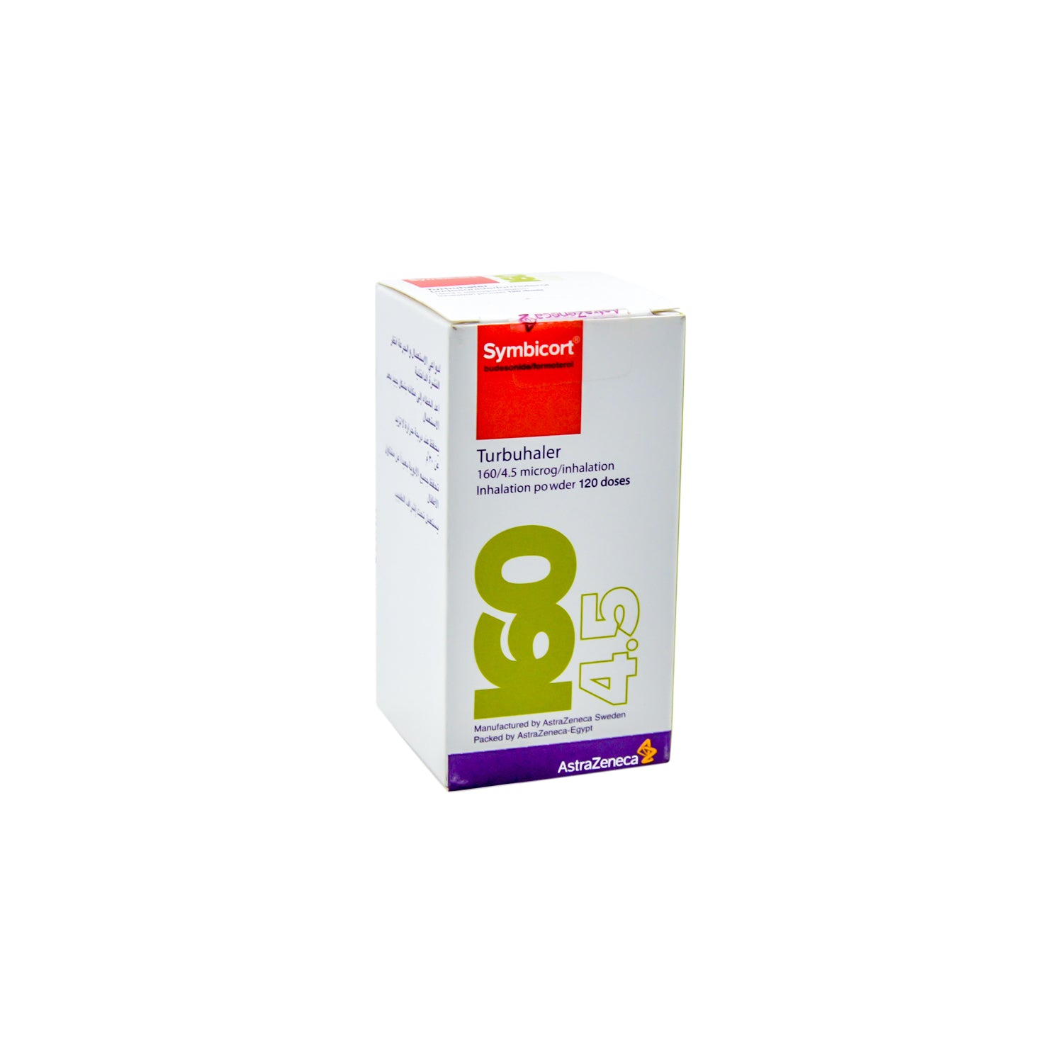 Symbicort Turbuhaler 160mg Budesonide & 4.5mg Formoterol Inhalation Powder (120 Doses)