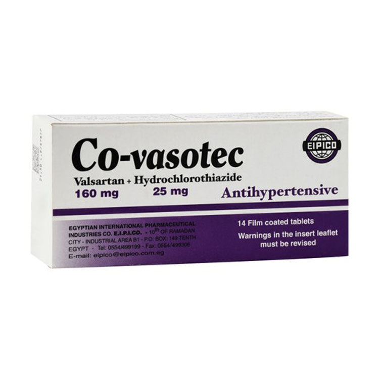 كو-فاسوتيك 160 ملغ فالسارتان و25 ملغ هيدروكلوروثيازيد خافض لضغط الدم