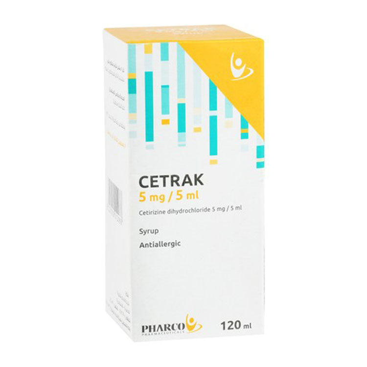 سيتراك ٥ ملغ/٥ مل سيتيريزين ثنائي هيدروكلوريد شراب مضاد للحساسية غير مهدئ