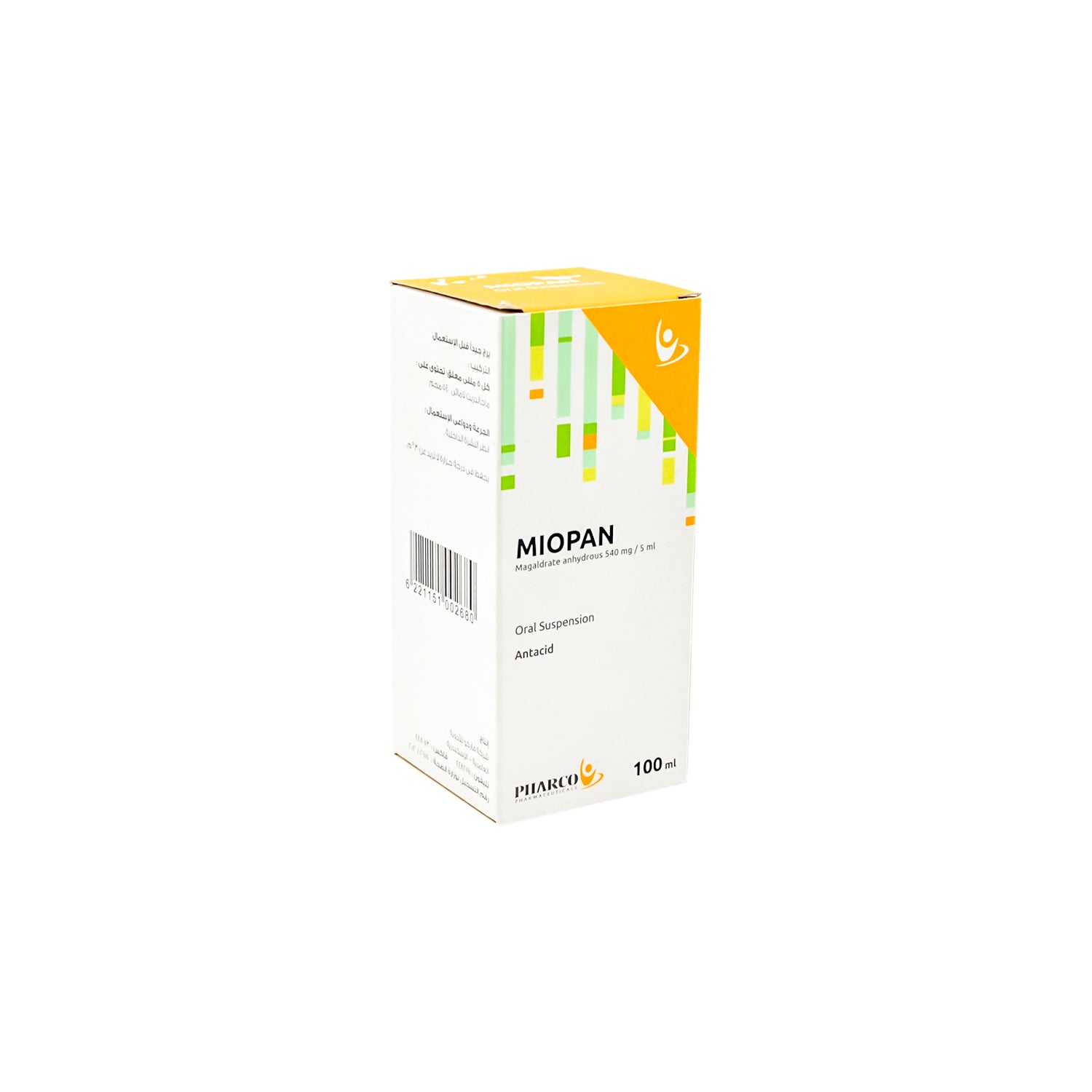 Miopan 540mg/5ml Magaldrate Anhydrous Oral Suspension Antacid