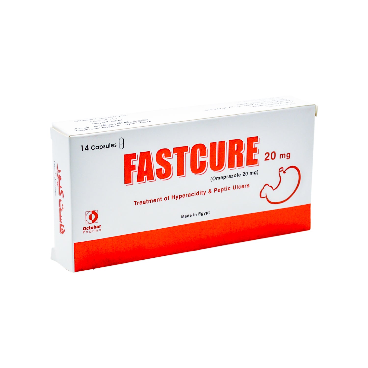 Fastcure 20mg Omeprazole for Hyperacidity & Peptic Ulcers