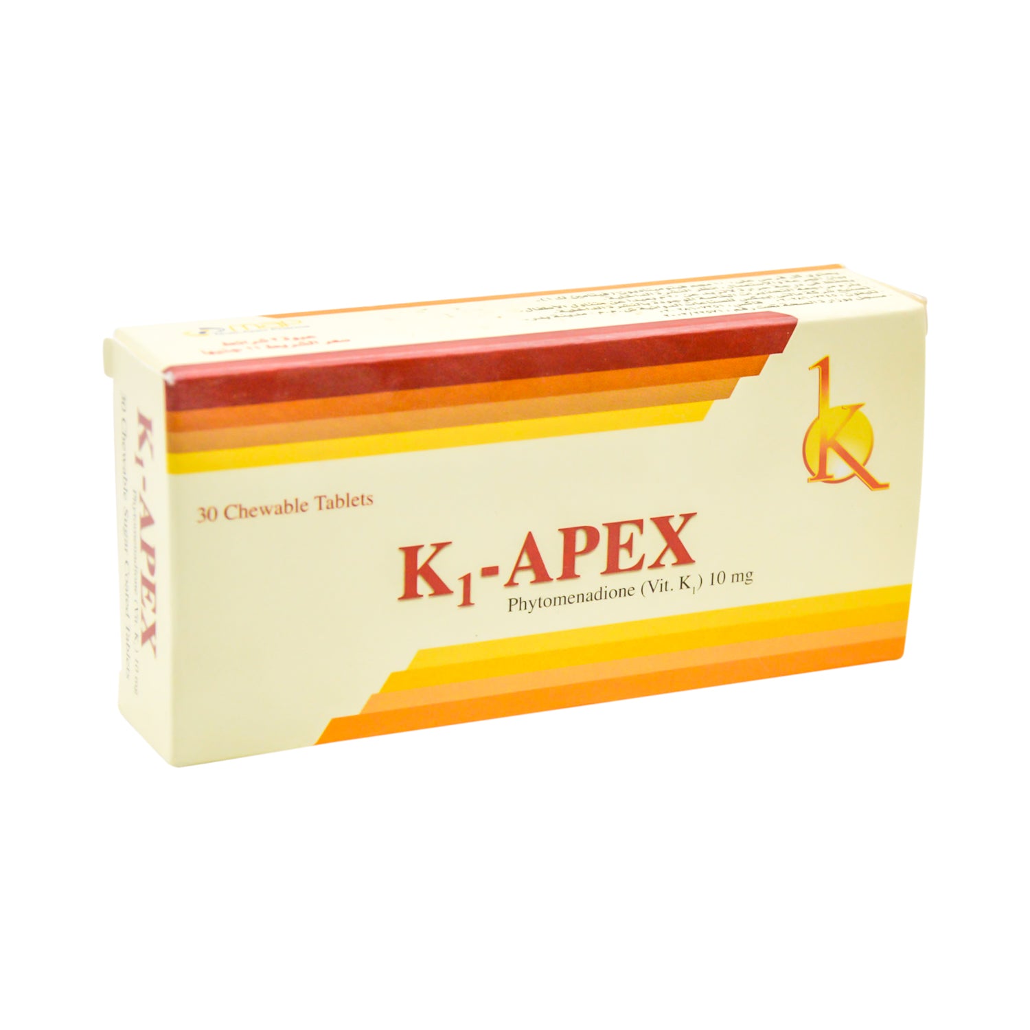 مكملات فيتامين K1 القابلة للمضغ K1-Apex بتركيز 10 ملغ