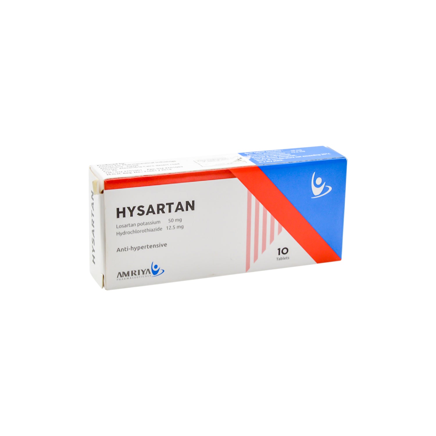 Hysartan 50mg Losartan Potassium & 12.5g Hydrocholorothiazide Anti-Hypertensive