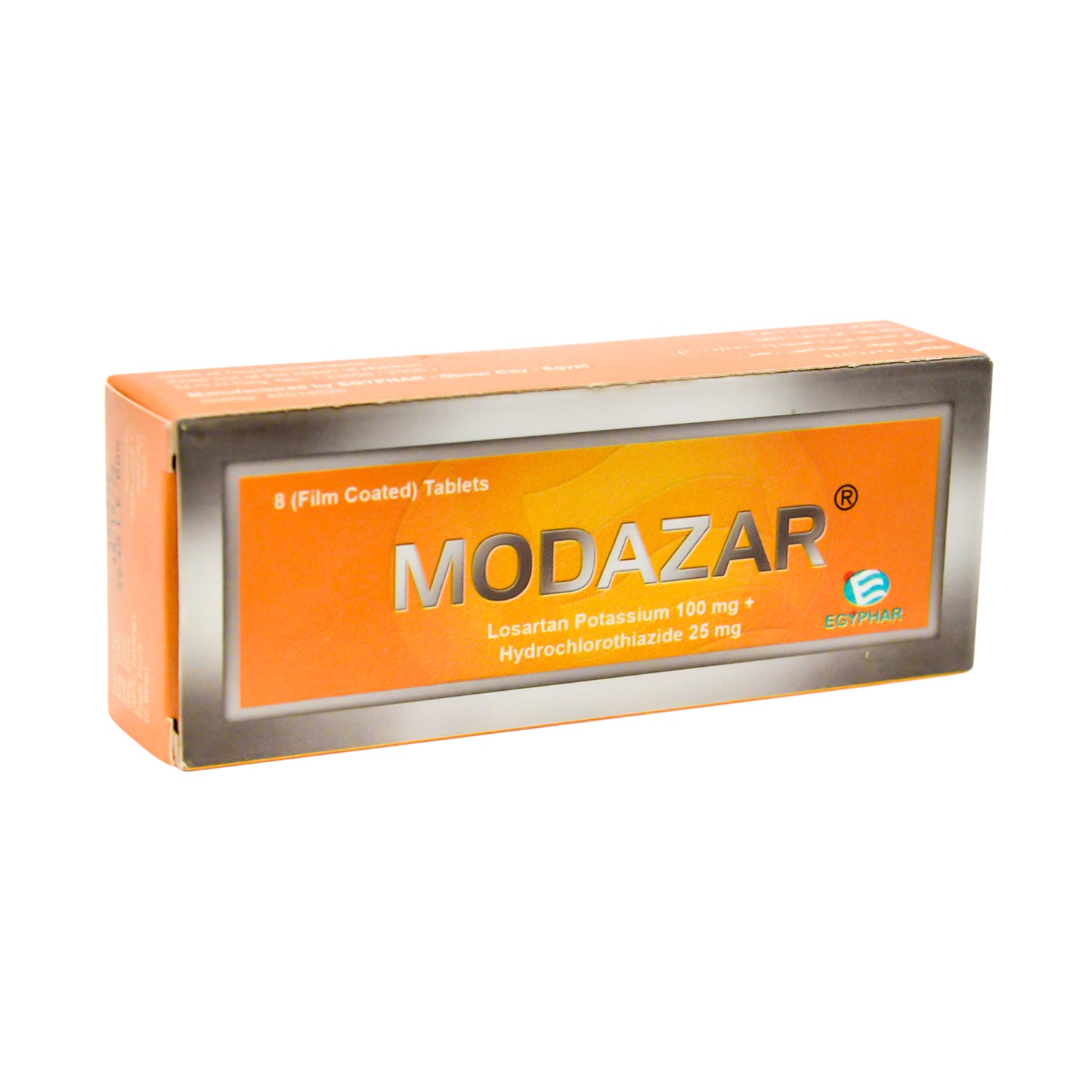 Modazar 100mg Losartan Potassium & 25mg Hydrochlorothiazide Renin Angiotensin Medication