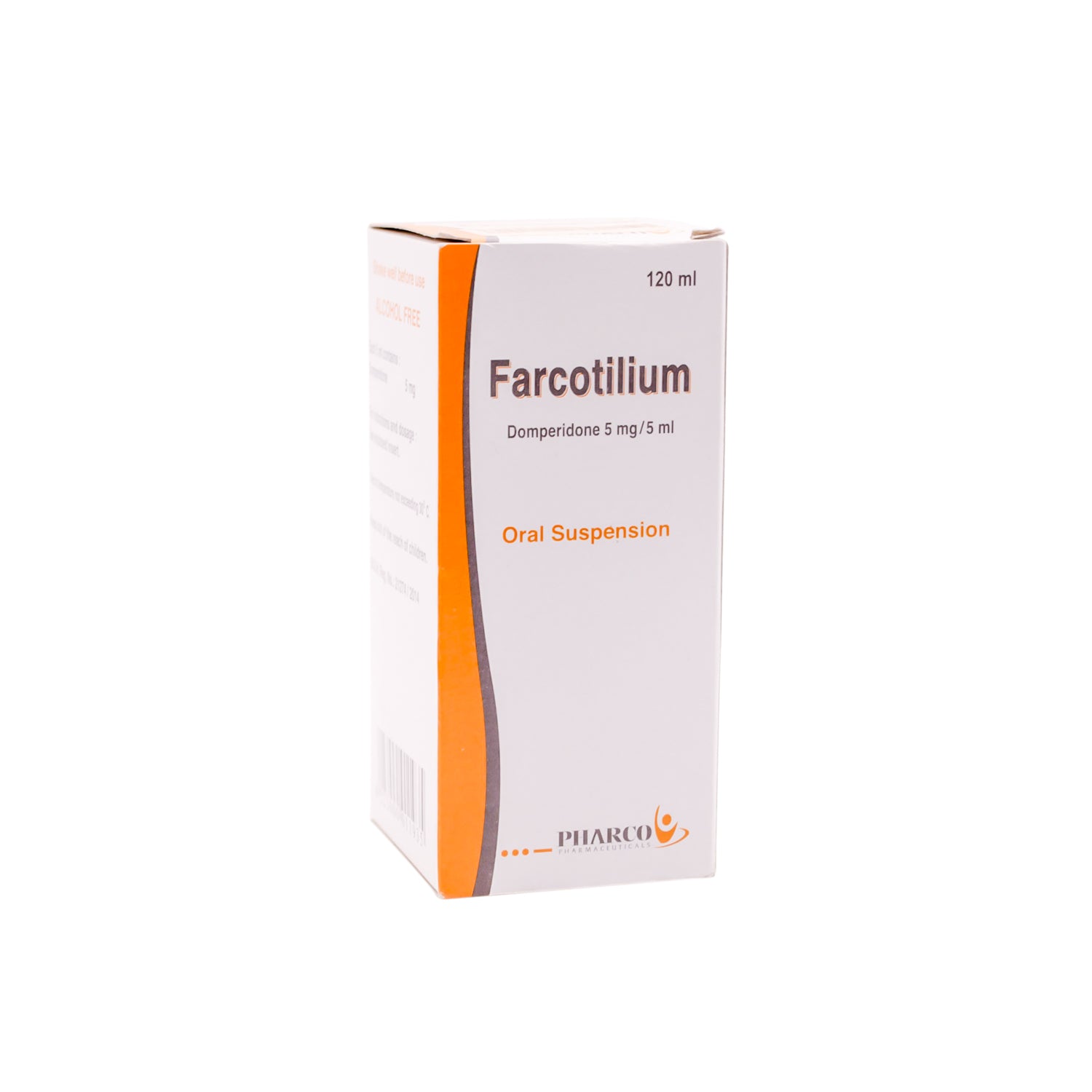 Farcotilium 5mg/5ml Domperidone Oral Suspension for Nausea & Vomiting - alcohol free