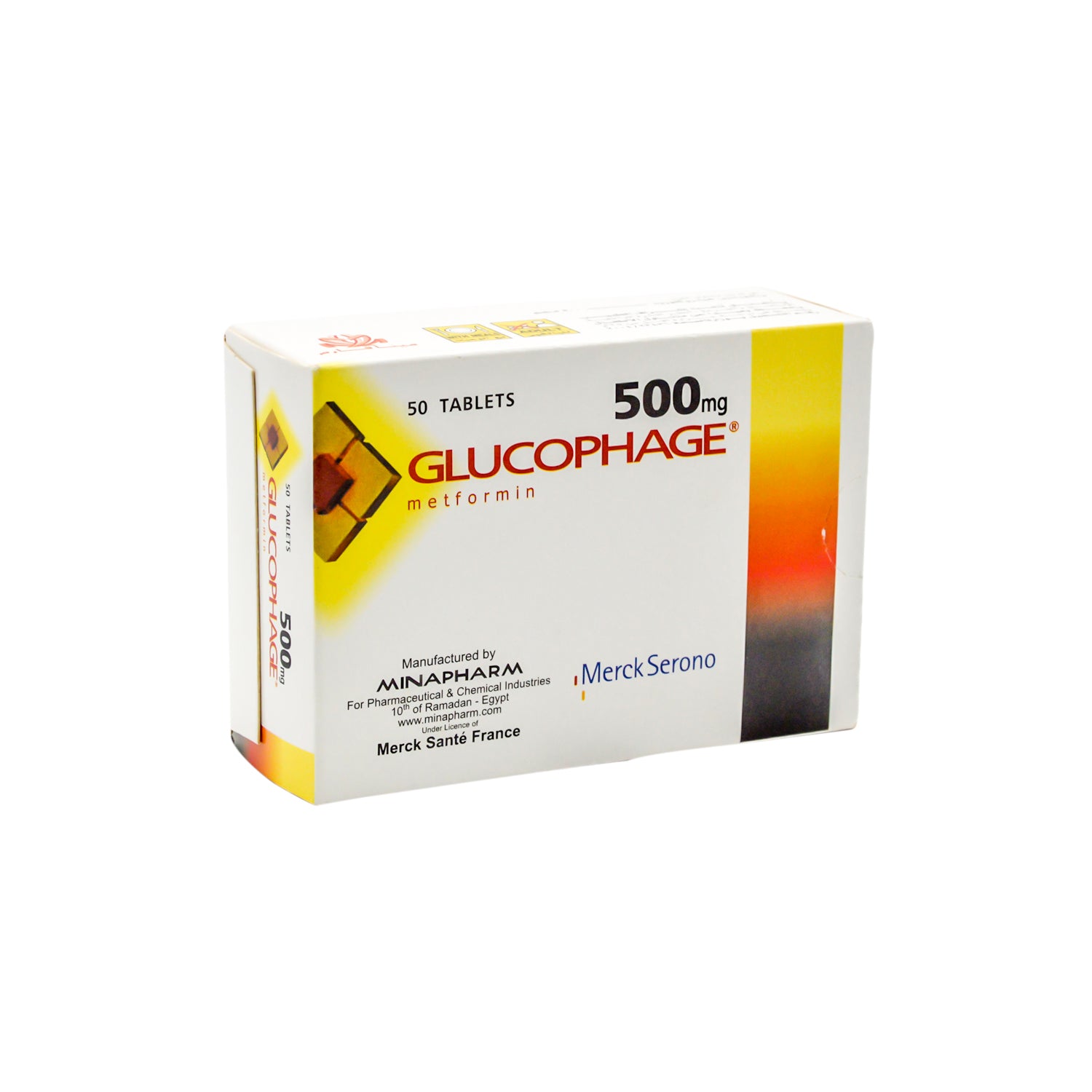 Glucophage 500mg Metformin Hydrochloride
