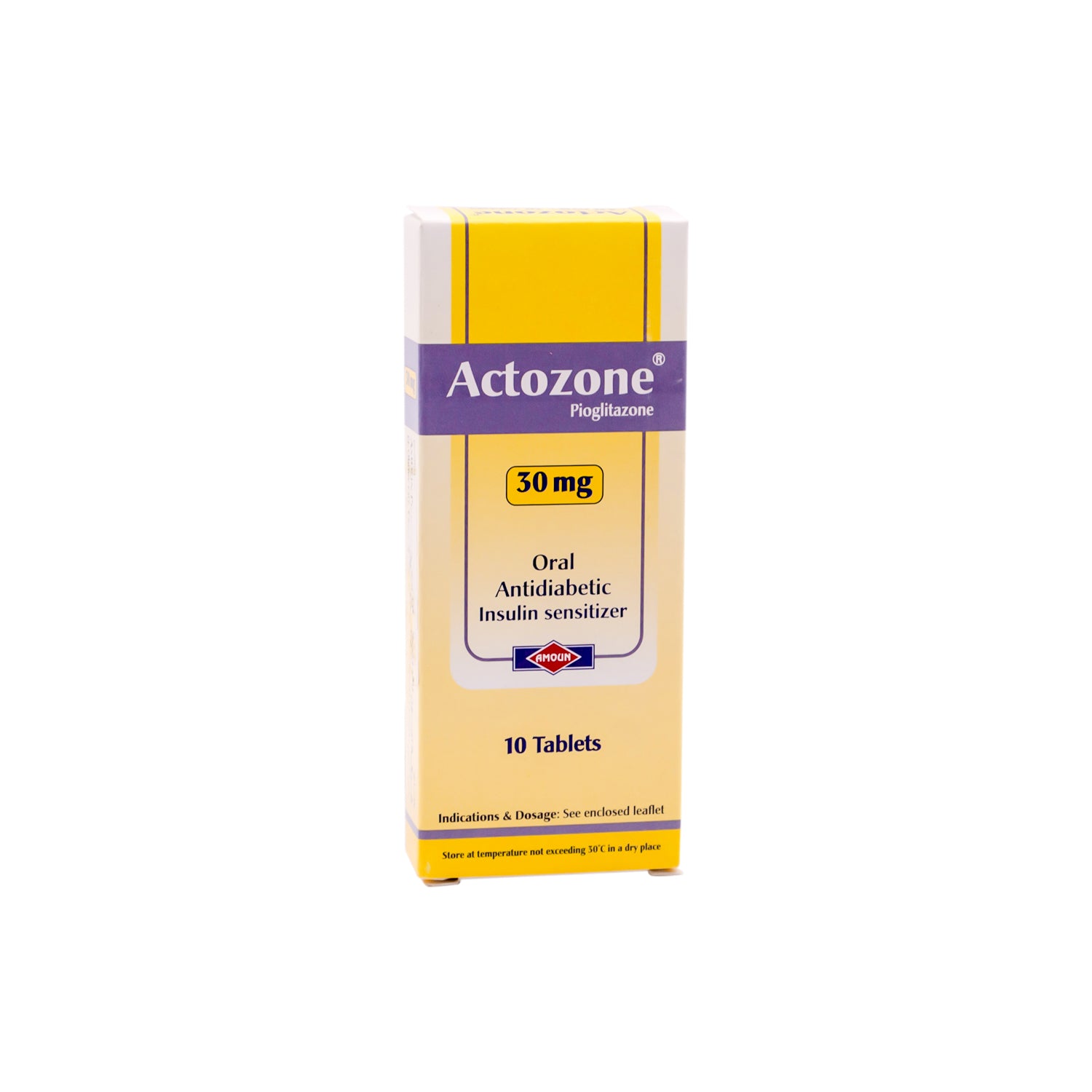 Actozone 30mg Pioglitazone Oral Antidiabetic Insulin Sensitizer