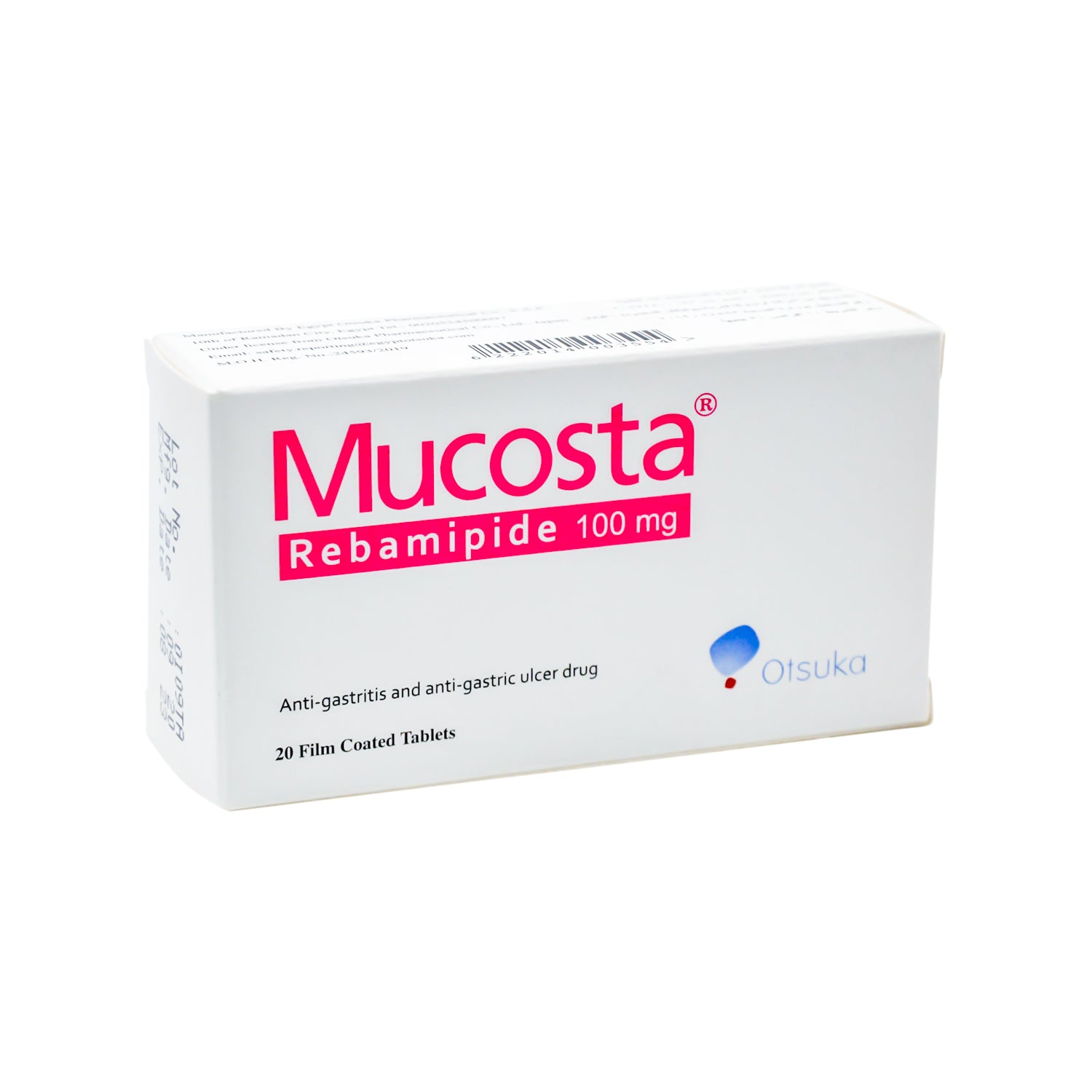 Mucosta 100mg Rebamipide دواء مضاد لالتهاب المعدة وقرحة المعدة