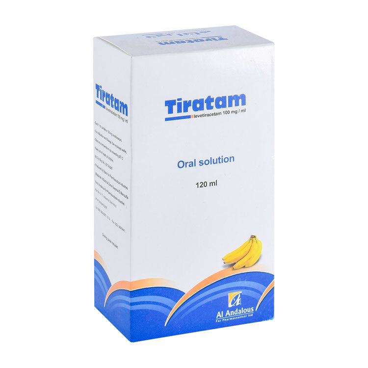 Tiratam 100mg Levetiracetam Oral Solution Banana Flavor