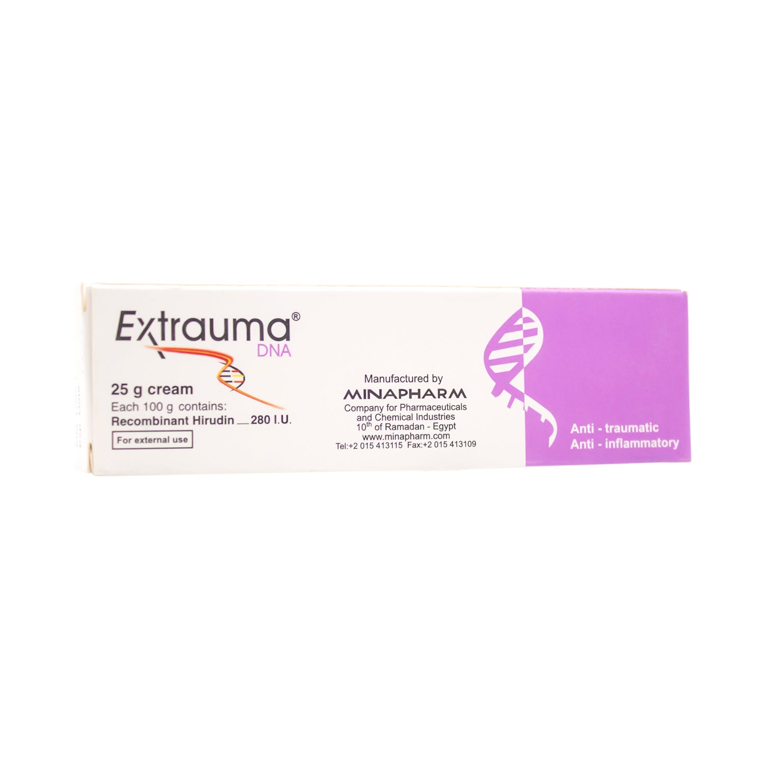 Extrauma Anti-Inflammatory & Anti-Traumatic Cream with Recombinant Hirudin