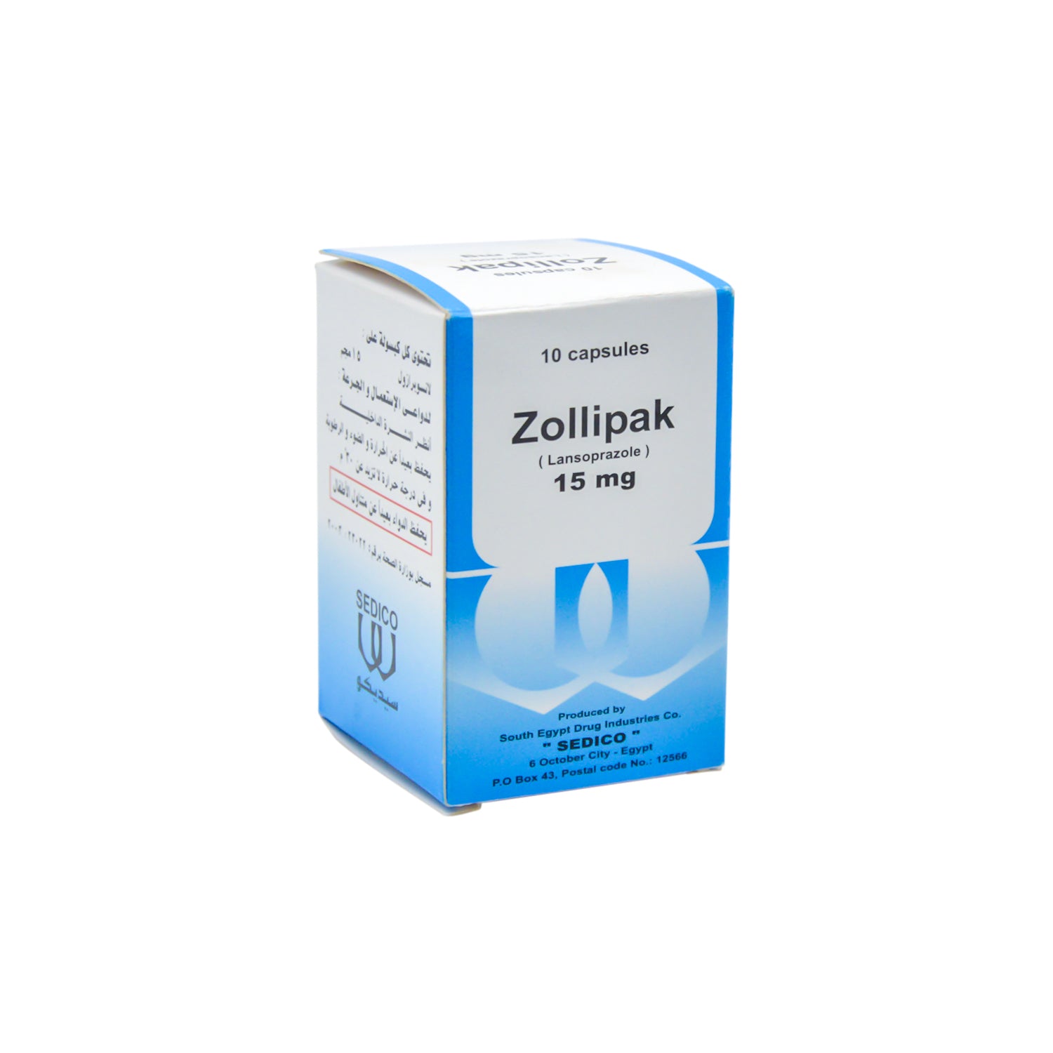 زوليباك 15 ملغ لانسوبرازول