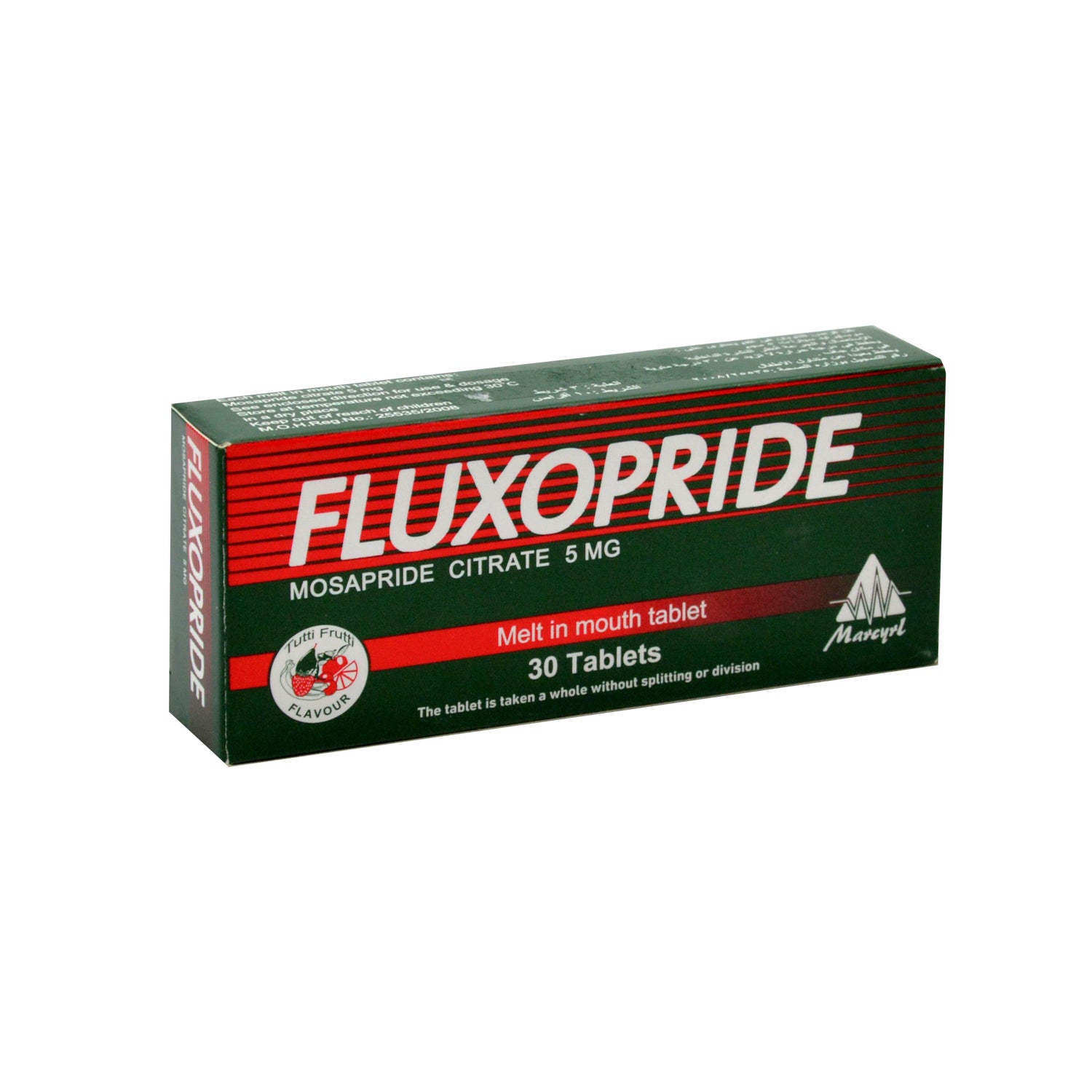 Fluxopride 5mg Mosapride Citrate Fruit Flavor