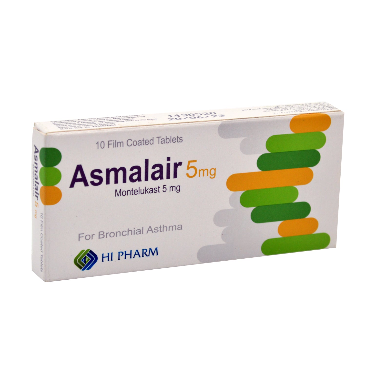 Asmalair 5mg Monelukast for Bronchial Asthma