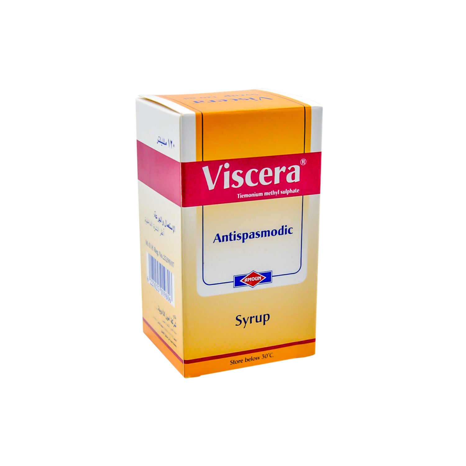 Viscera Antispasmodic Syrup with Tiemonium Methylsulfate