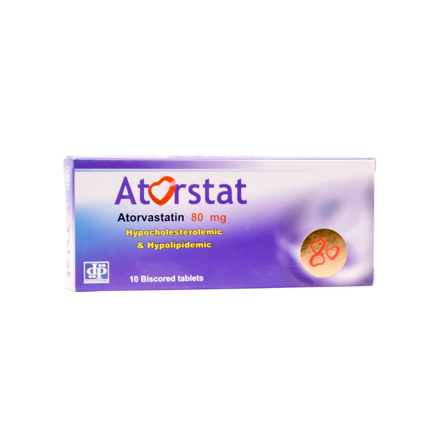 Atorstat 80mg Atorvastatin Hypocholesterolemic & Hypolipidemic