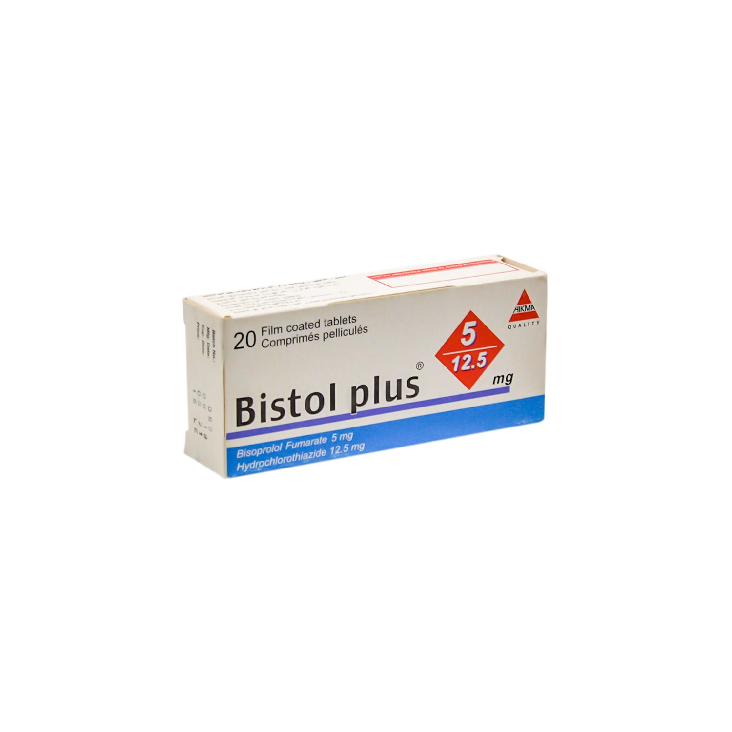 Bistol Plus 5mg Bisoprolol Fumarate & 12.5mg Hydrochlorothiazide Tablets