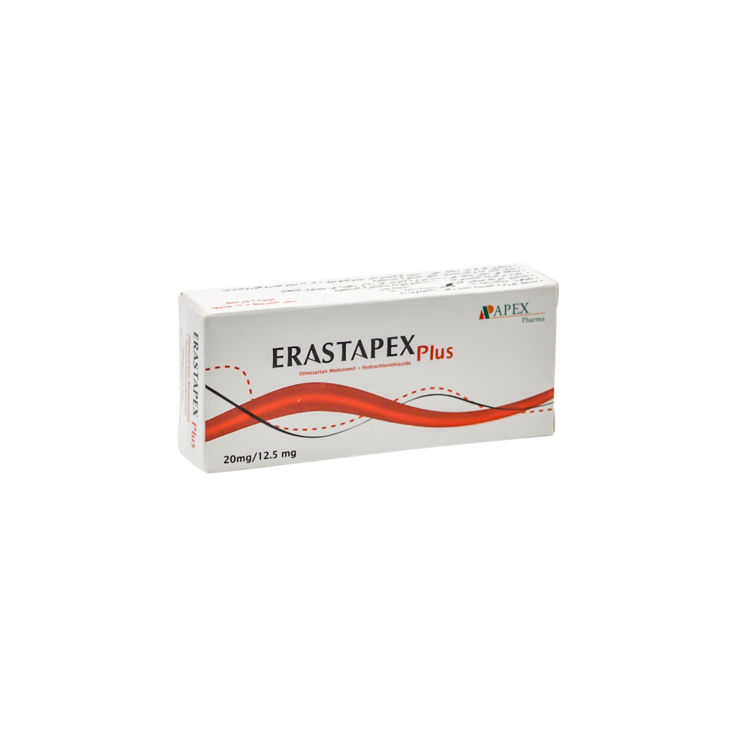 Erastapex Plus 20mg Olmesartan Medoxomil & 12.5mg Hydrochlorothiazide