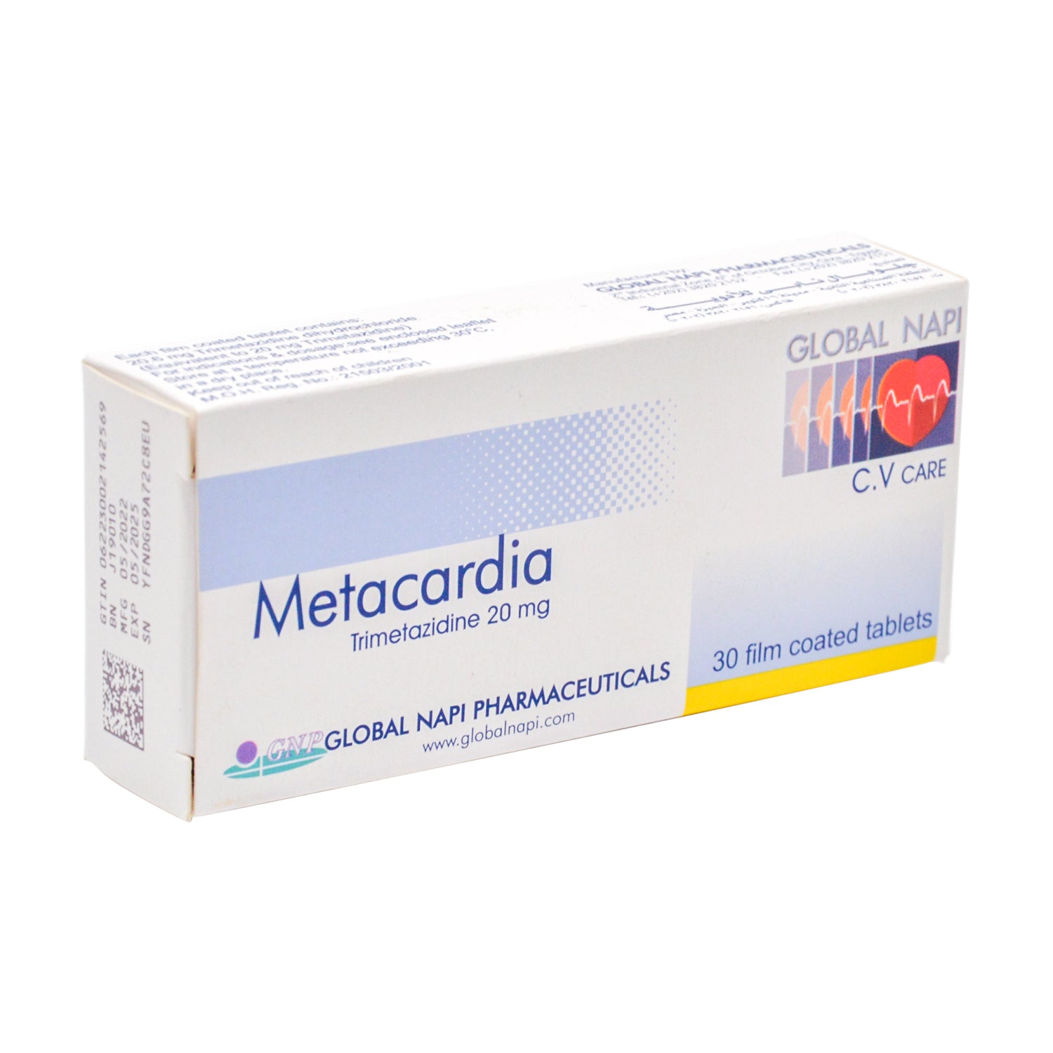 Metacardia 20mg Trimetazidine