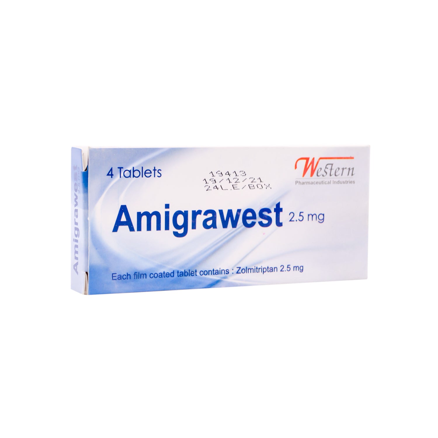 Amigrawest 2.5mg Zolmitriptan for Migraine