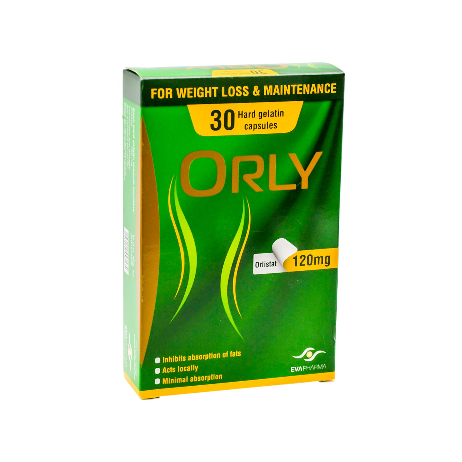 أورلي 120 ملغ أورليستات لإنقاص الوزن والحفاظ عليه