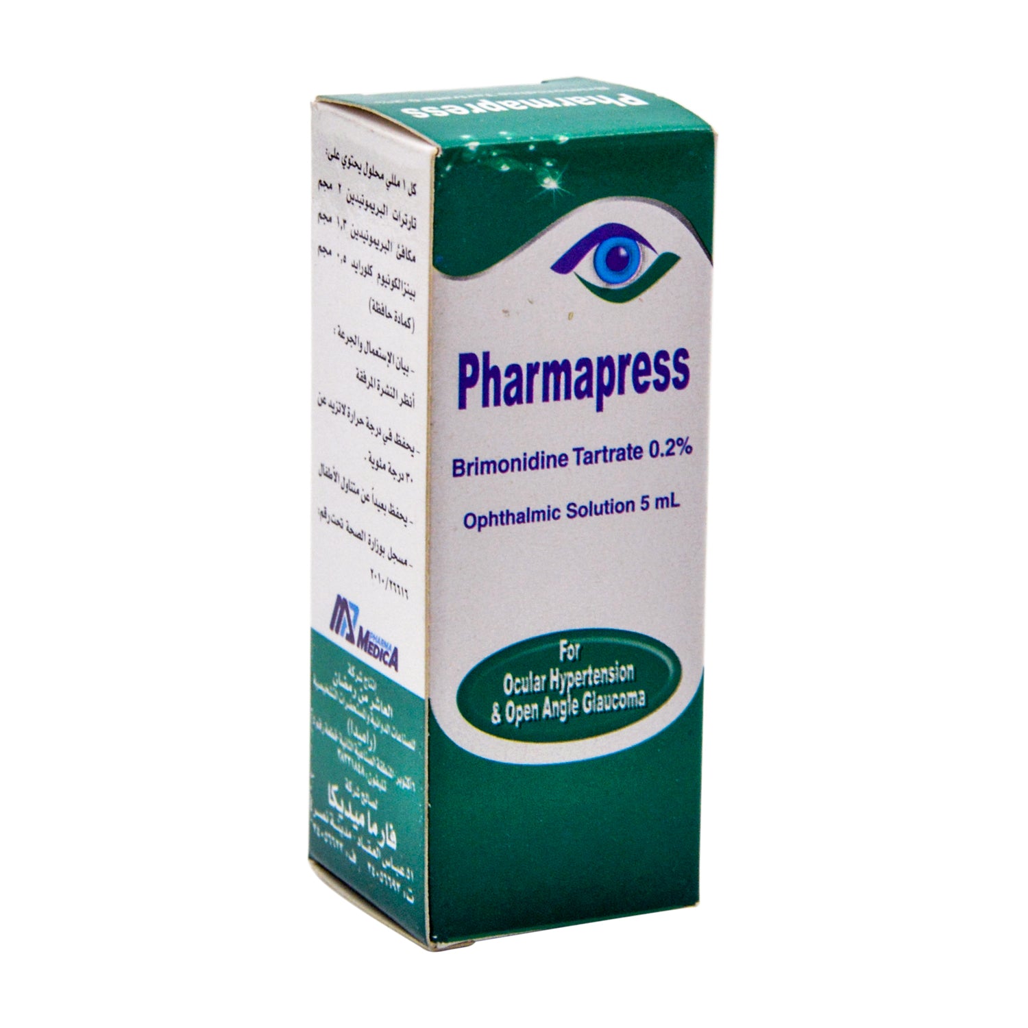 Pharmapress 0.2% Brimonidine Tartrate Ophthalmic Solution for Ocular Hypertension & Glaucoma