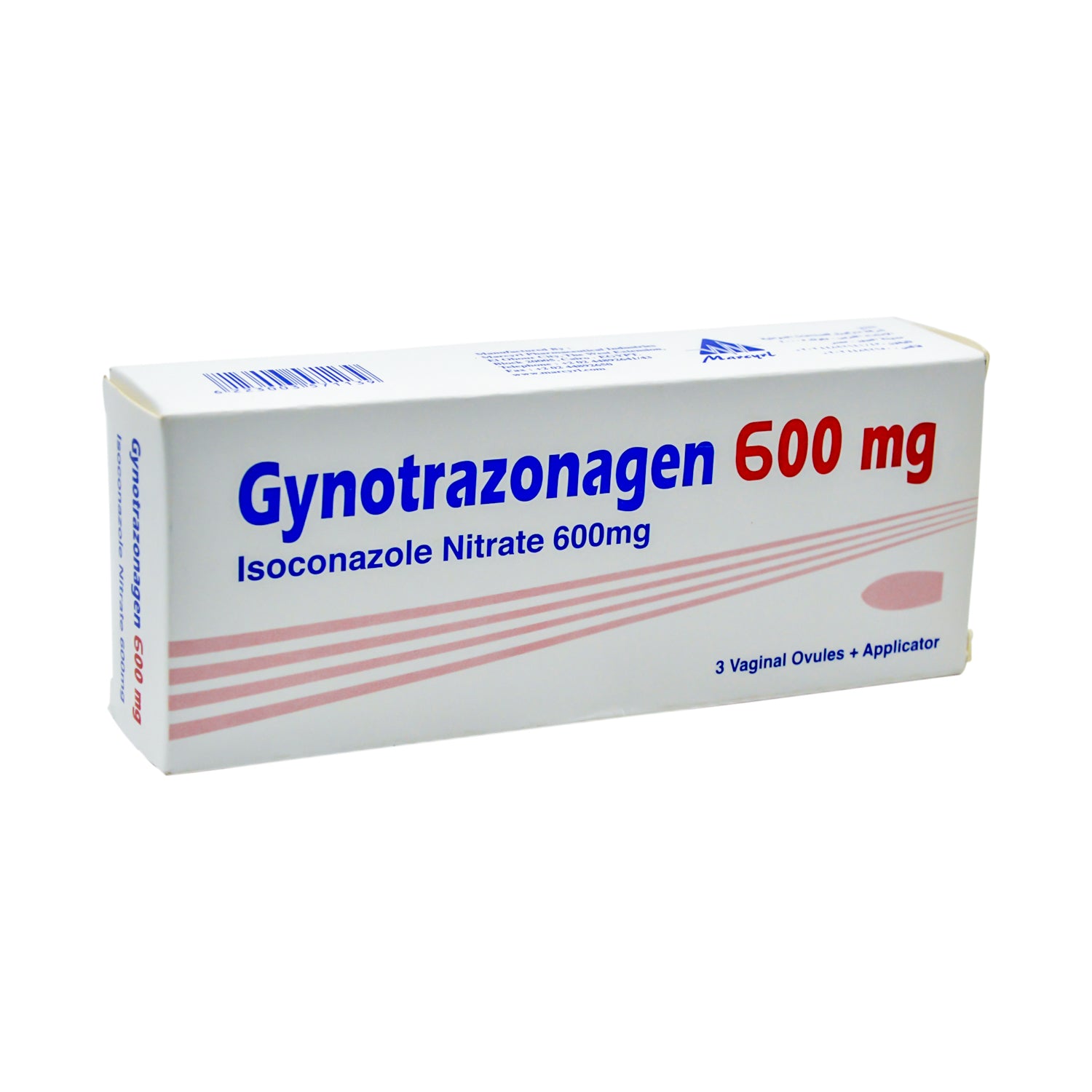 تحاميل مهبلية من جينوترازوناجين 600 ملغ نترات إيزوكونازول مع أداة تطبيق