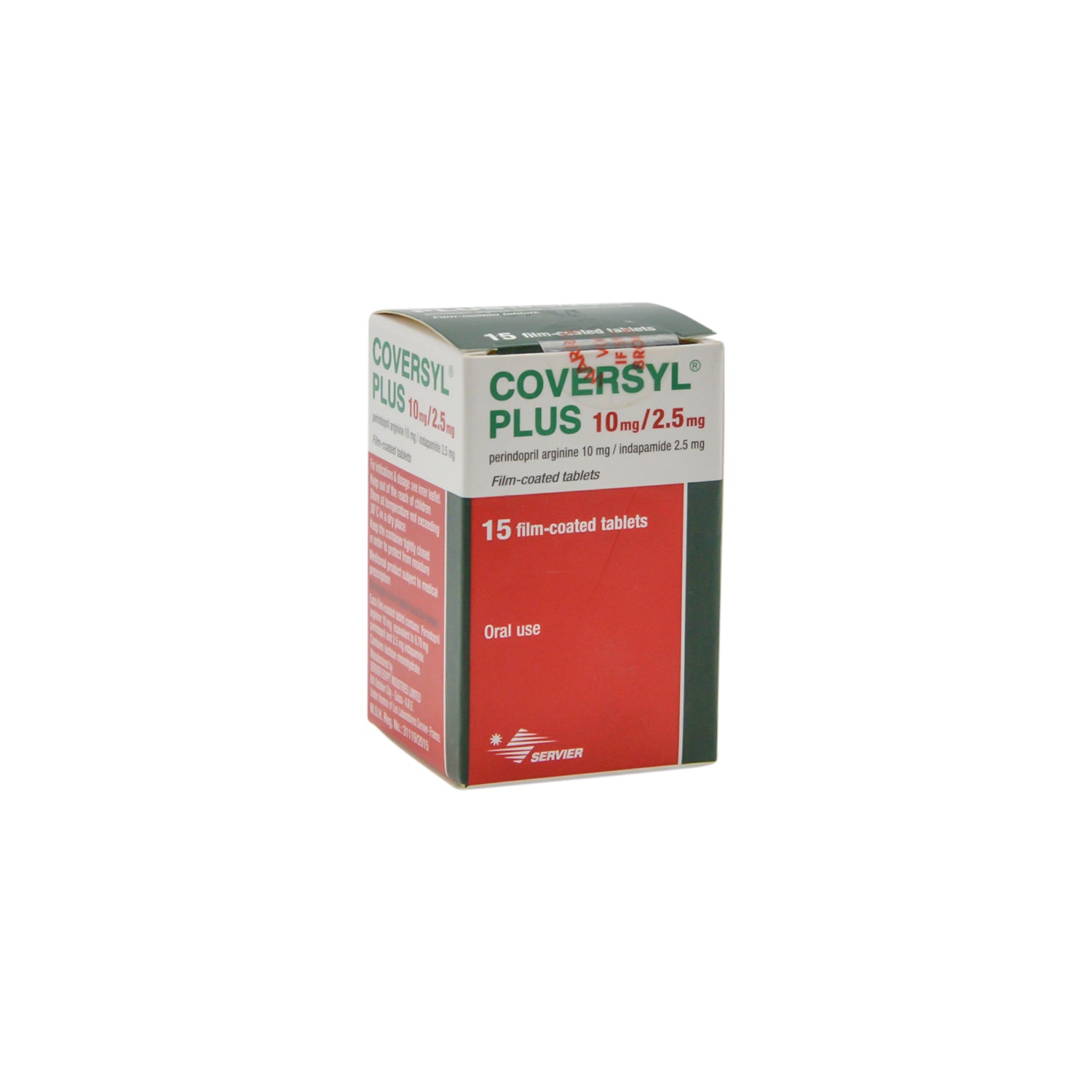 Coversyl Plus 10mg Perindopril Arginine & 2.5mg Indapamide