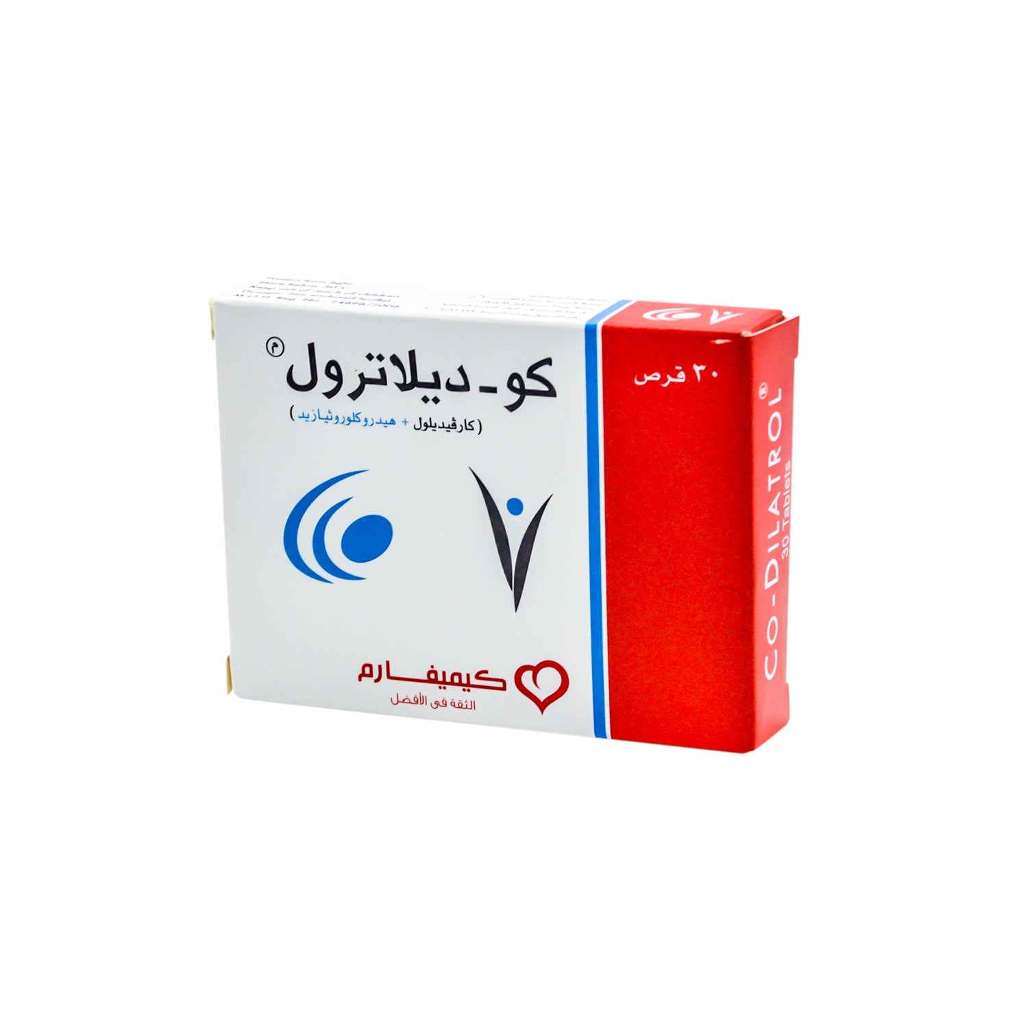 كو-ديلاترول مع كارفيديلول وهيدروكلوروثيازيد