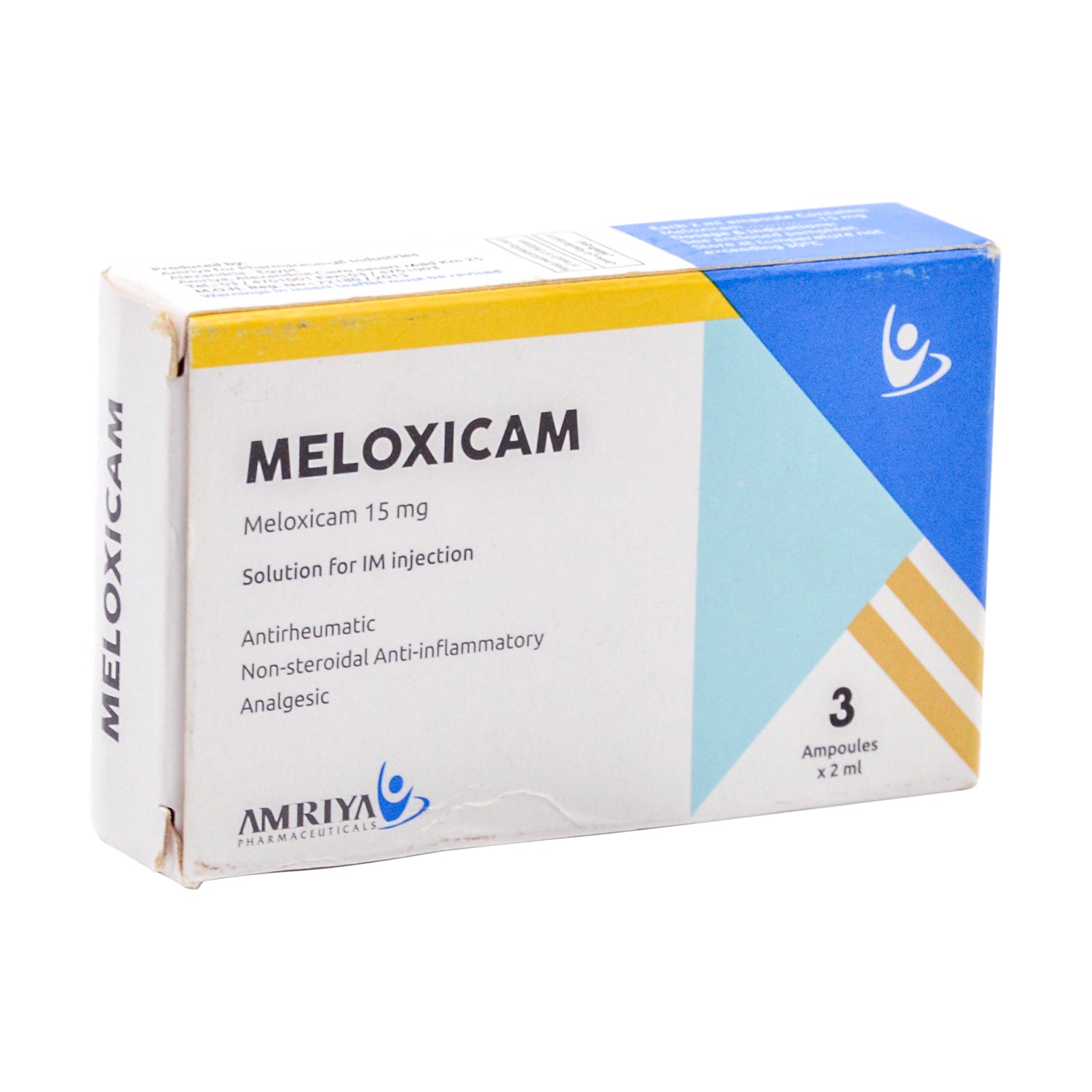 Meloxicam 15mg Anti-Rheumatic, Anti-Inflammatory & Analgesic Solution Ampoules for Intramuscular Injection