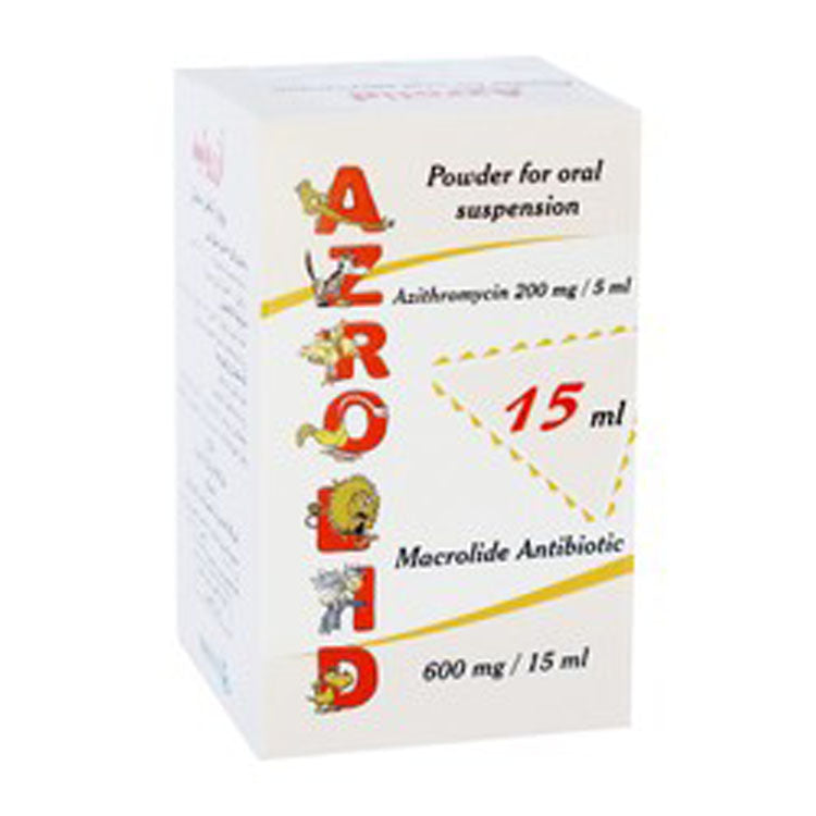 Azrolid 200mg/5ml Azithromycin Macrolide Antibiotic Oral Suspension Powder