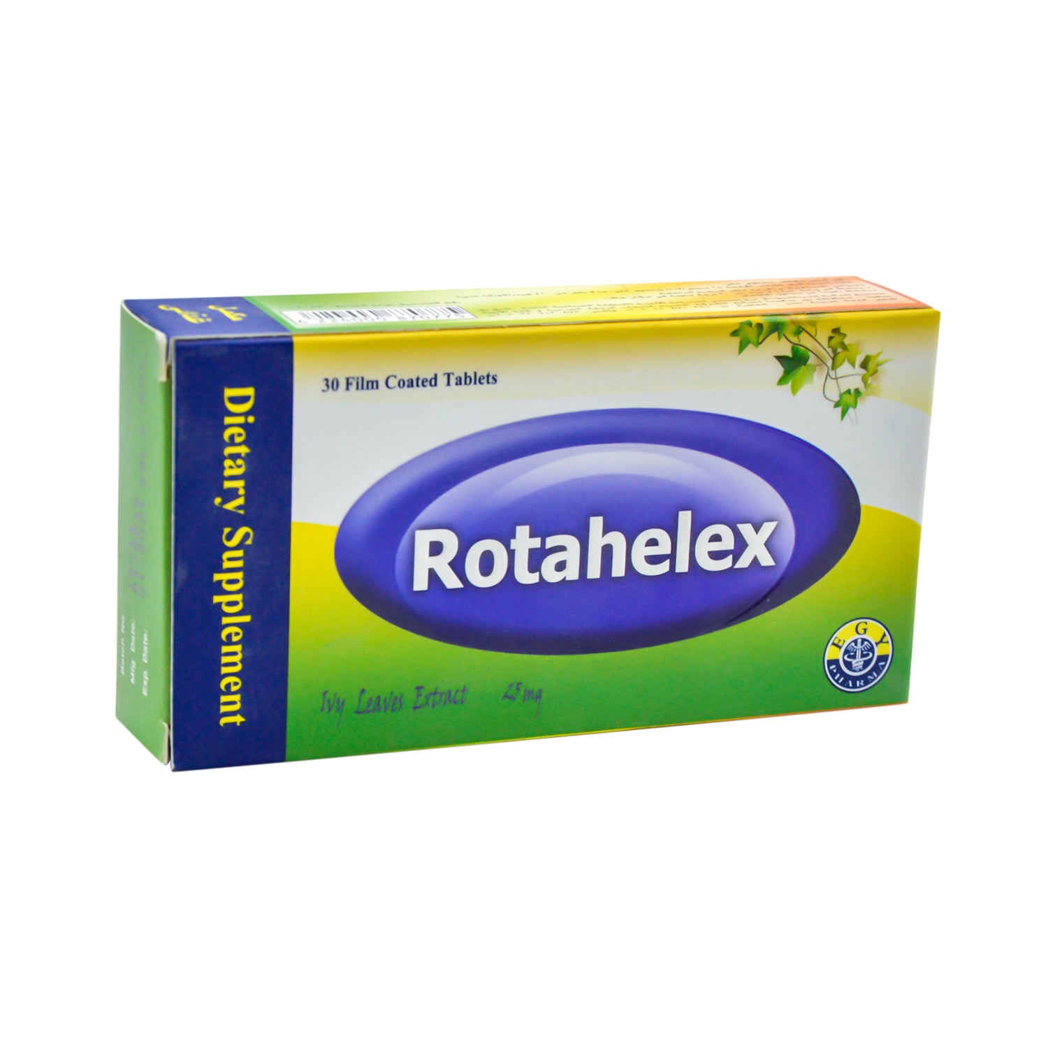 Rotahelex 25mg Ivy Leaves Extract Dietary Supplement