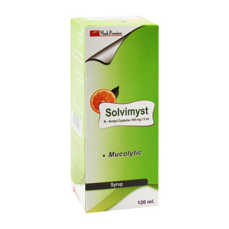 Solvimyst 100mg/5ml N-Acetyl Cysteine Mucolytic Syrup
