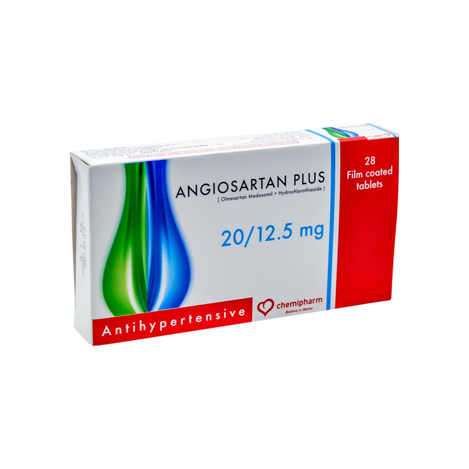 أنجيوسارتان بالإضافة إلى أولميسارتان ميدوكسوميل وهيدروكلوروثيازيد خافض لضغط الدم