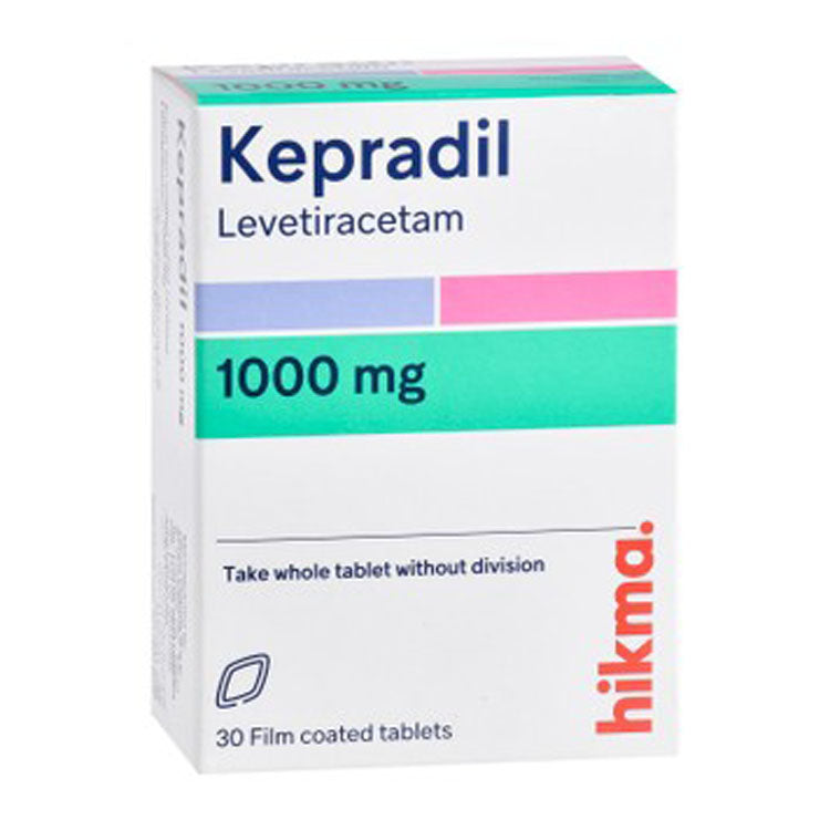 Kepradil 1000mg Levetiracetam 30 tablets