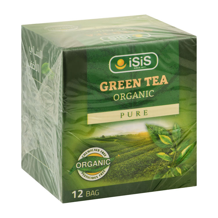 أكياس شاي أخضر عضوي إيزيس