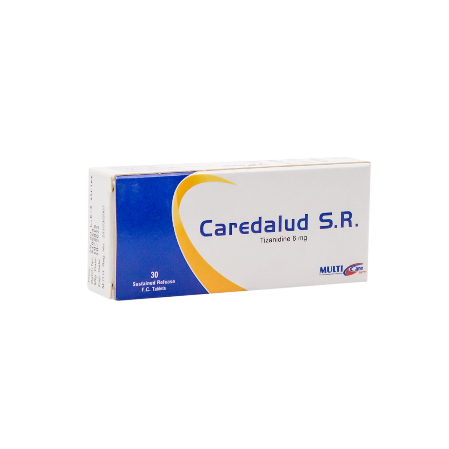 Caredalud S.R 6mg Tizanidine Muscle Relaxer Tablets