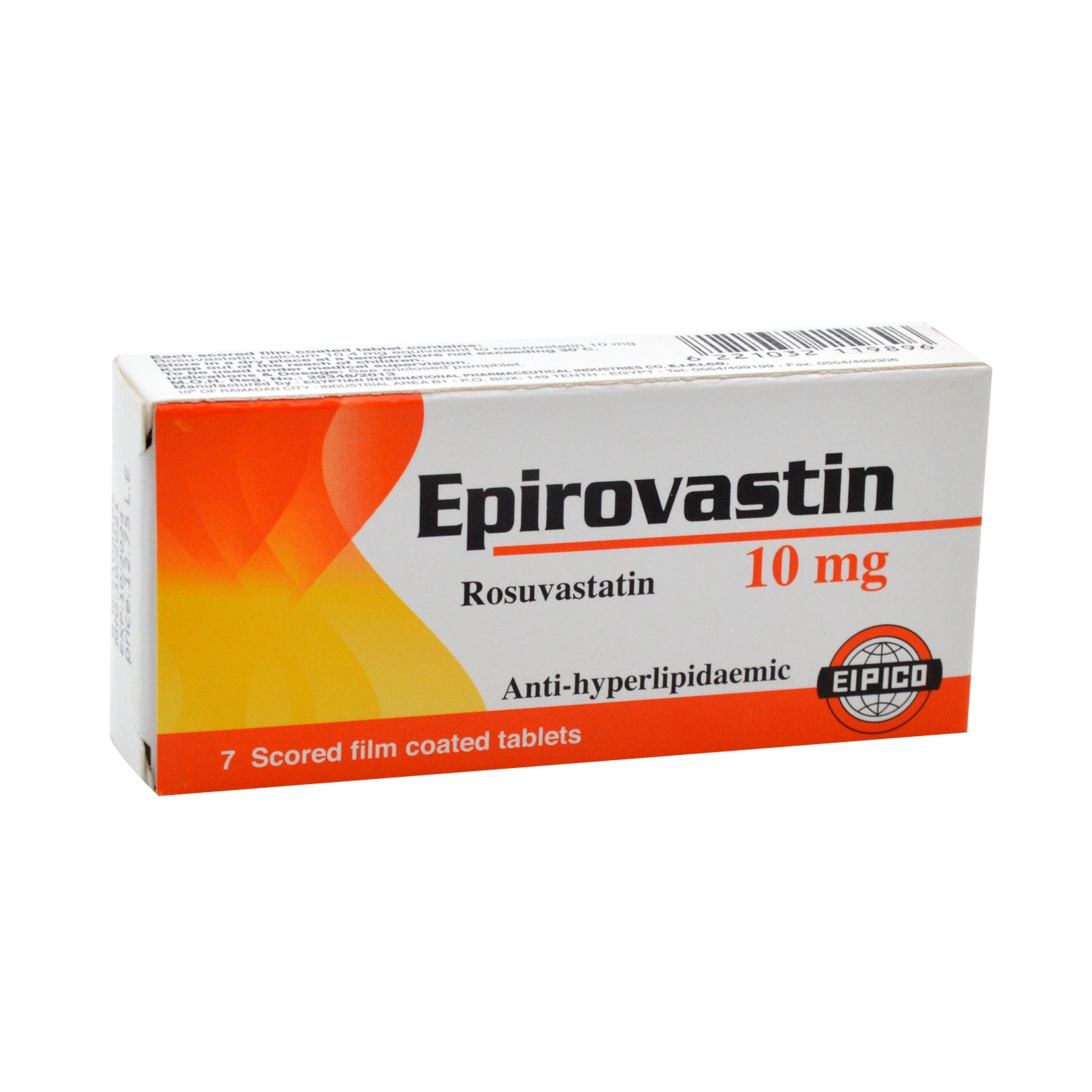 Epirovastin 10mg Rosuvastatin Anti-Hyperlipidaemic