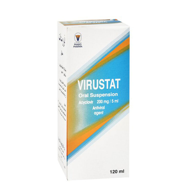 Virustat 200mg/5ml Acyclovir Antiviral Oral Suspension