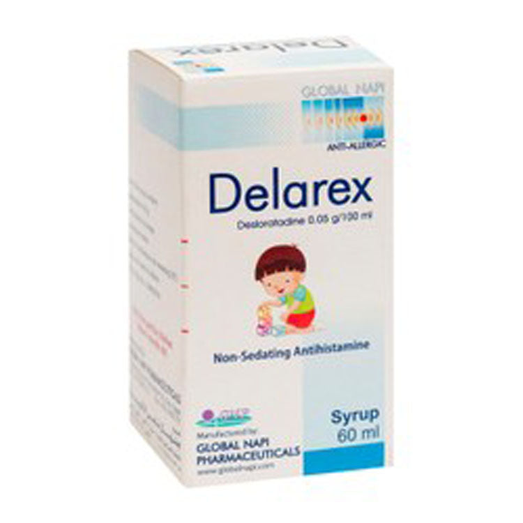 شراب ديلاركس 0.05 غ/100 مل ديسلوراتادين مضاد للحساسية ومضاد للهيستامين