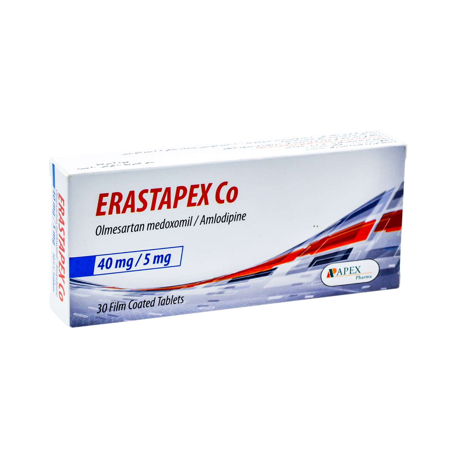 Erastapex Co 40mg Olmesartan Medoxomil & 5mg Amlodipine