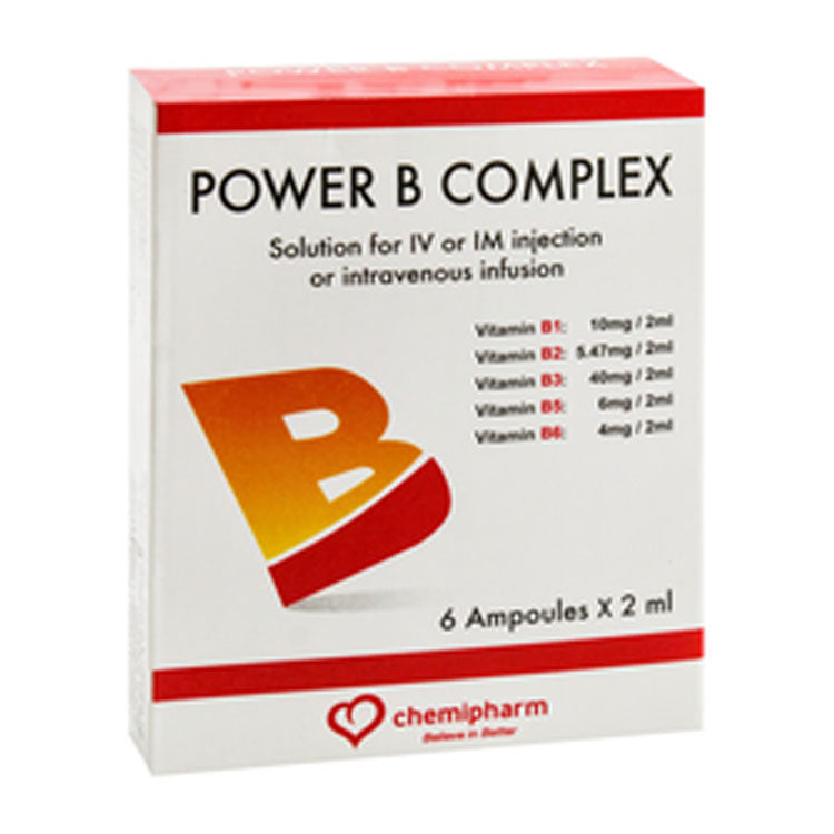 Power B Complex Solution Ampoules for Intravenous & Intramuscular Inje ...