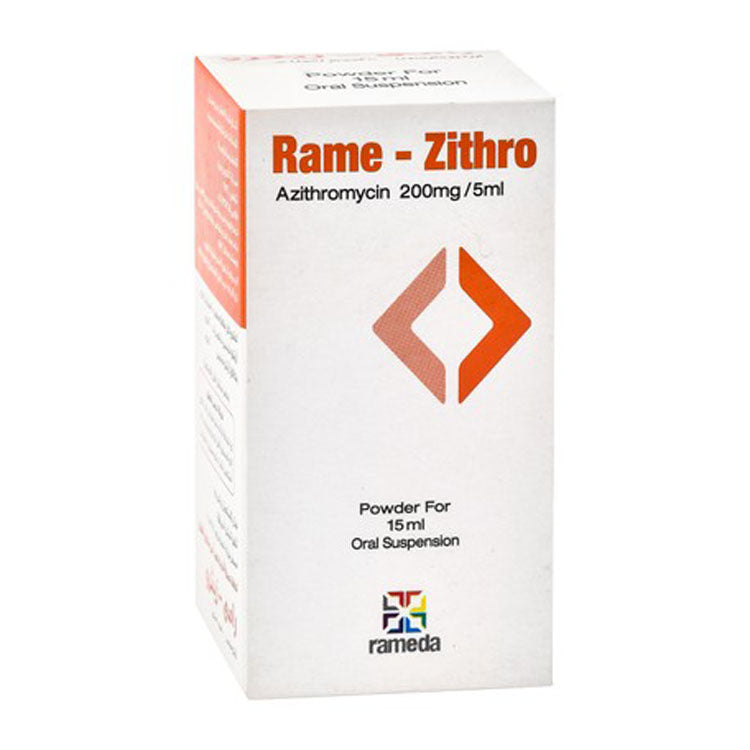 Rame-Zithro 200mg/5ml Azithromycin Powder for Oral Suspension