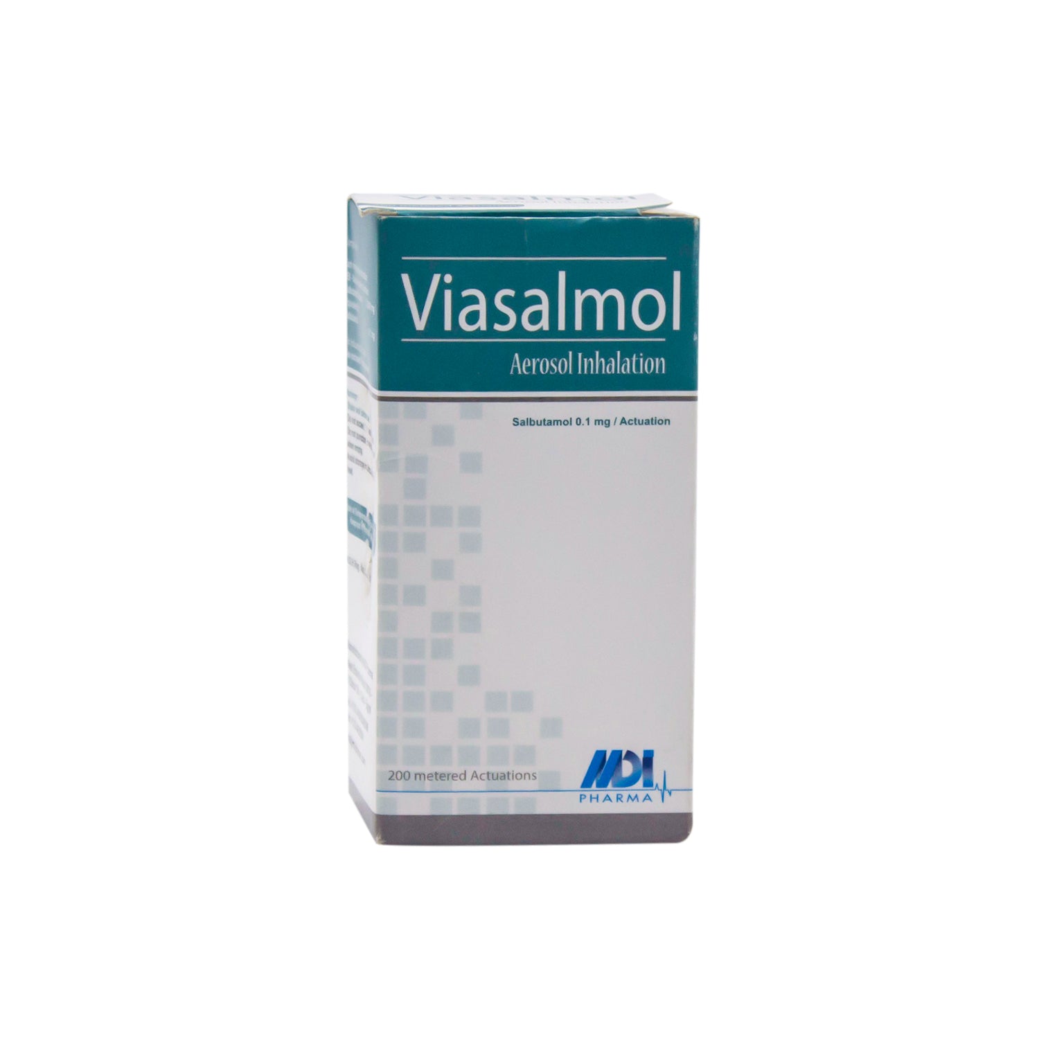 Viasalmol 0.1mg Salbutamol Aerosol Inhaler (200 Metered Doses)