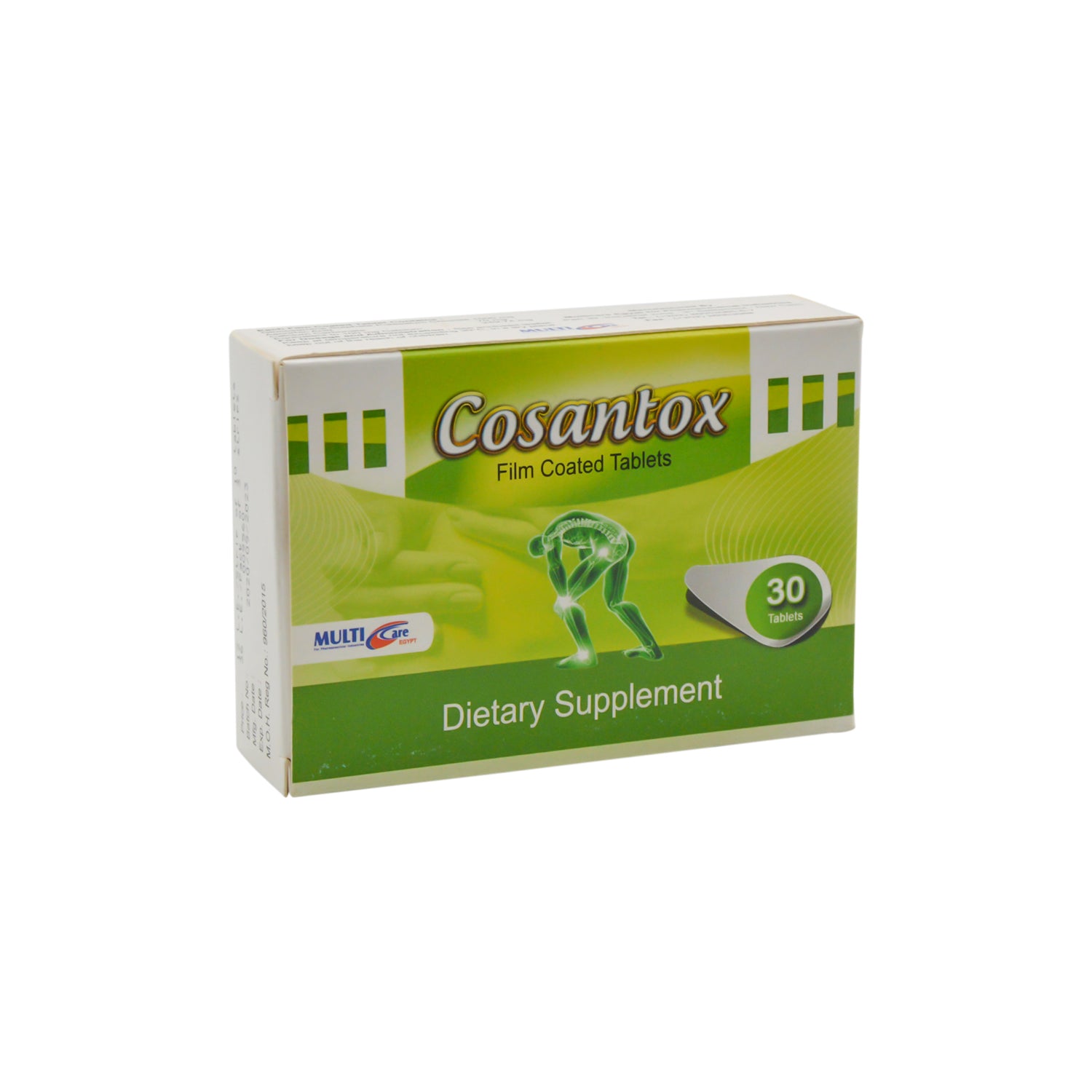 Cosantox 1000mg Glucosamine Sulfate Joint Support Supplement with Vitamin C & Calcium Carbonate