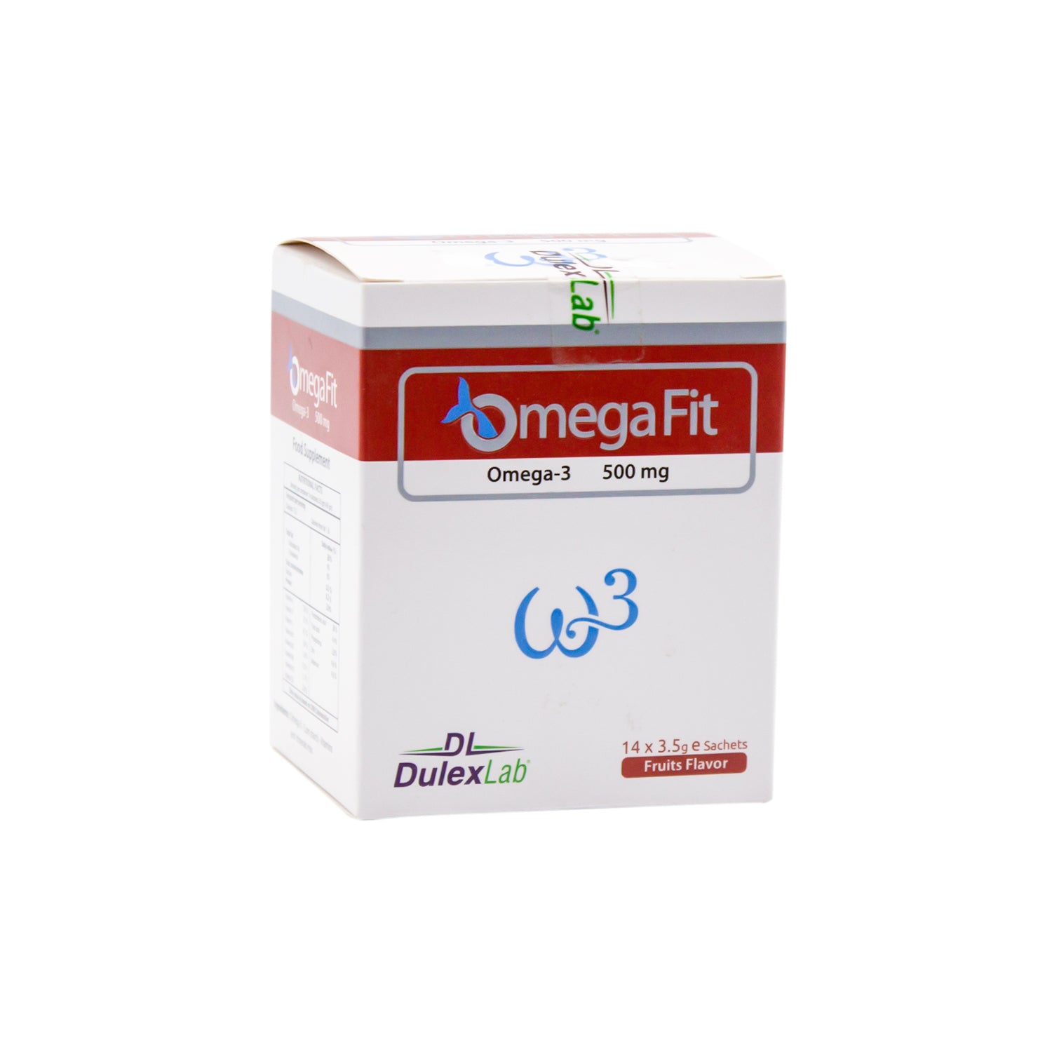 مكمل غذائي أوميغافيت ٥٠٠ مجم أوميغا ٣ بودرة بنكهة الفواكه