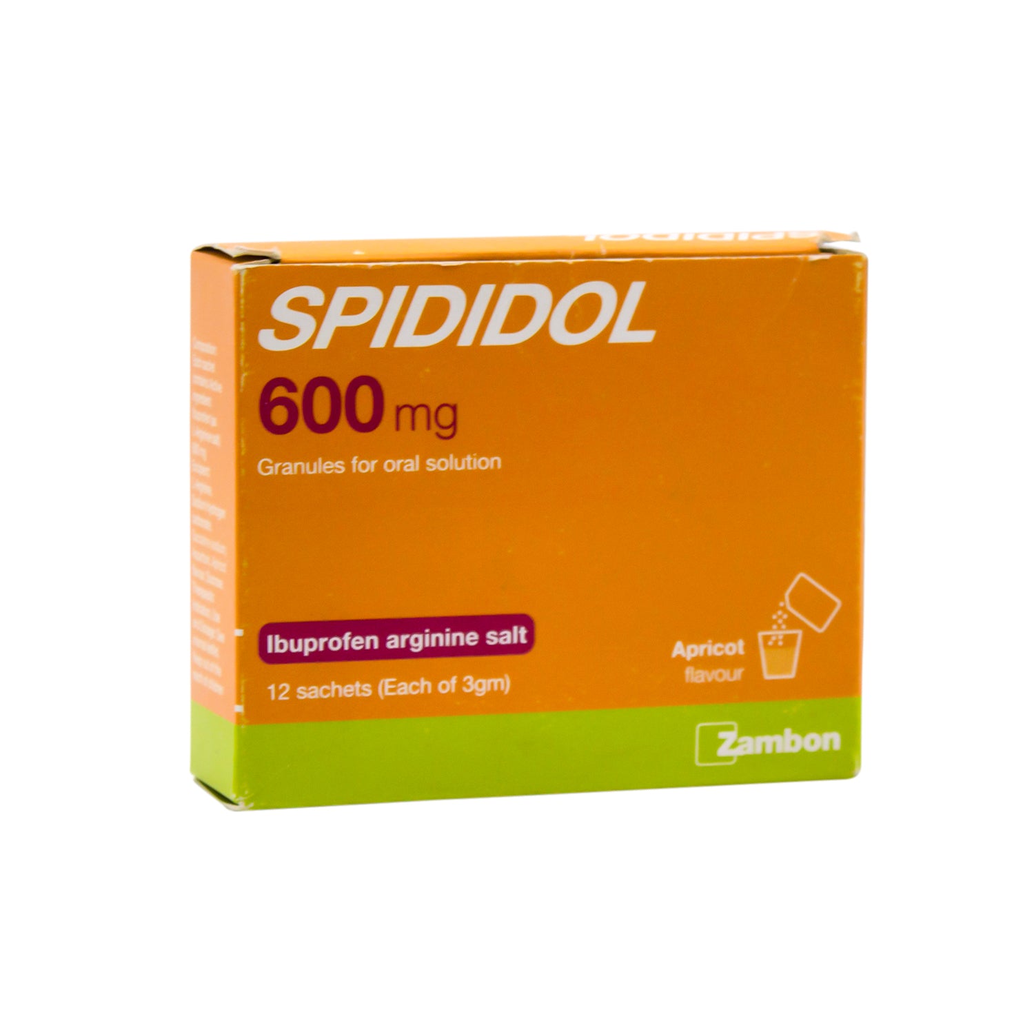 Spididol 600mg Ibuprofen Apricot Flavor